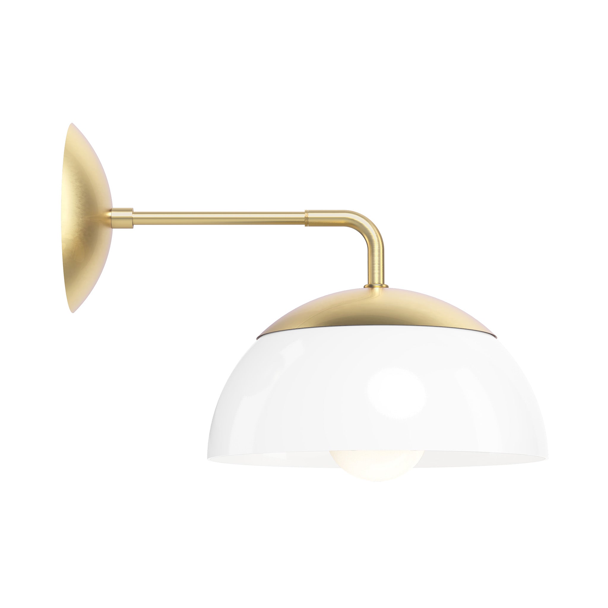 brass white color cadbury sconce 10" dutton brown lighting