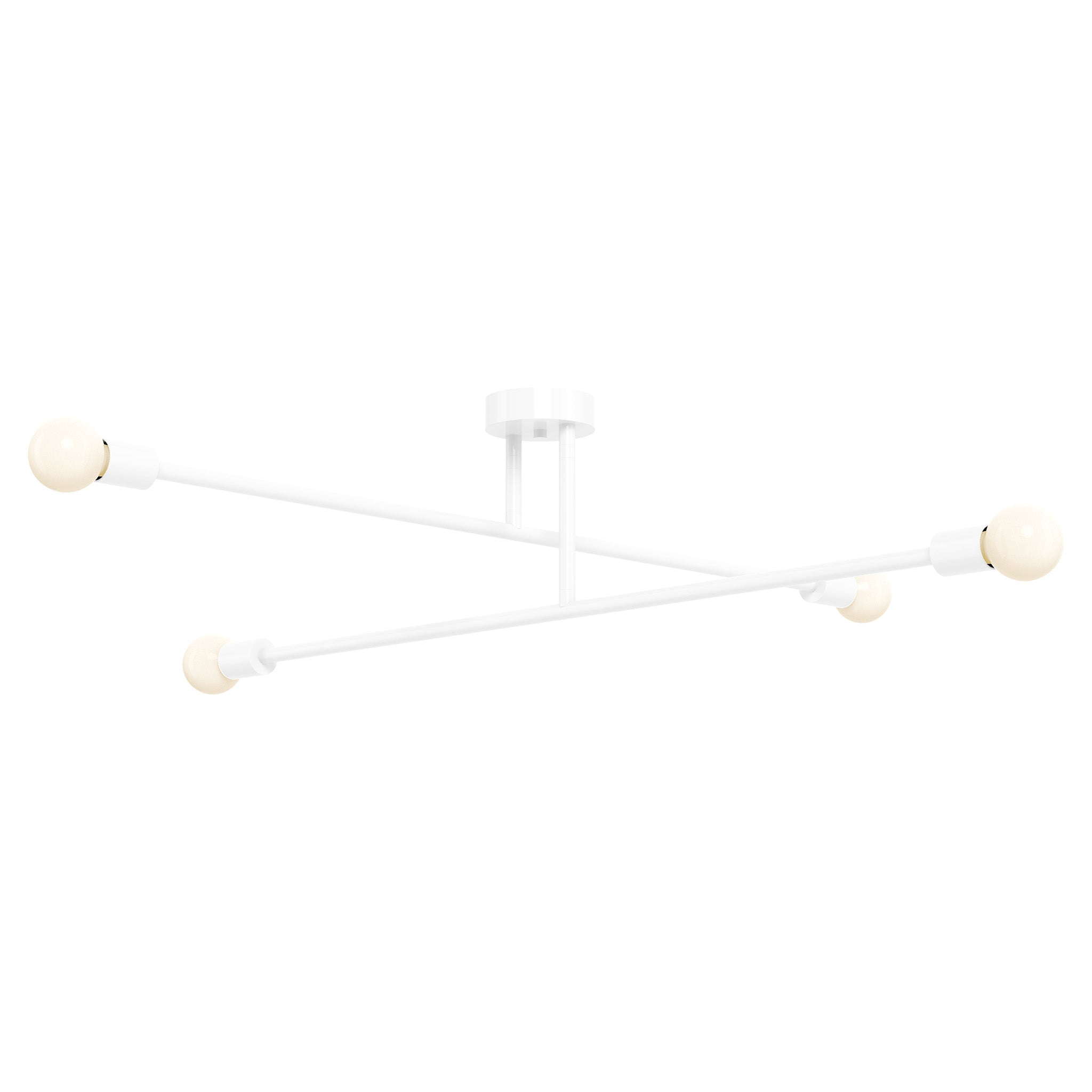 White color Captain flush mount 47" Dutton Brown lighting