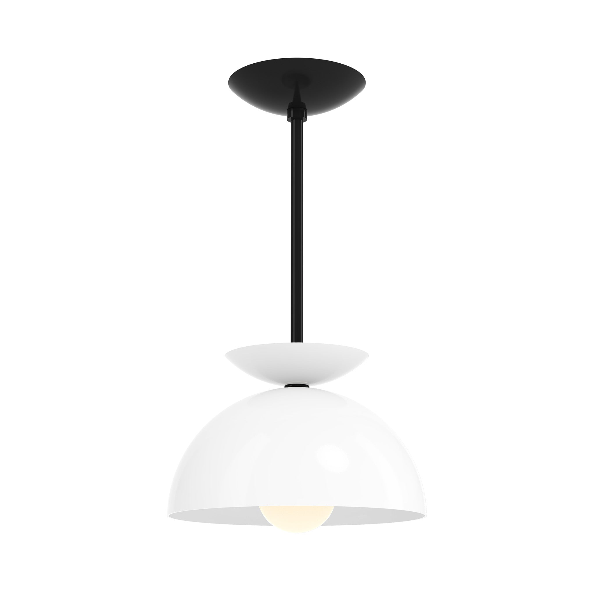 black white color echo pendant 10" dutton brown lighting