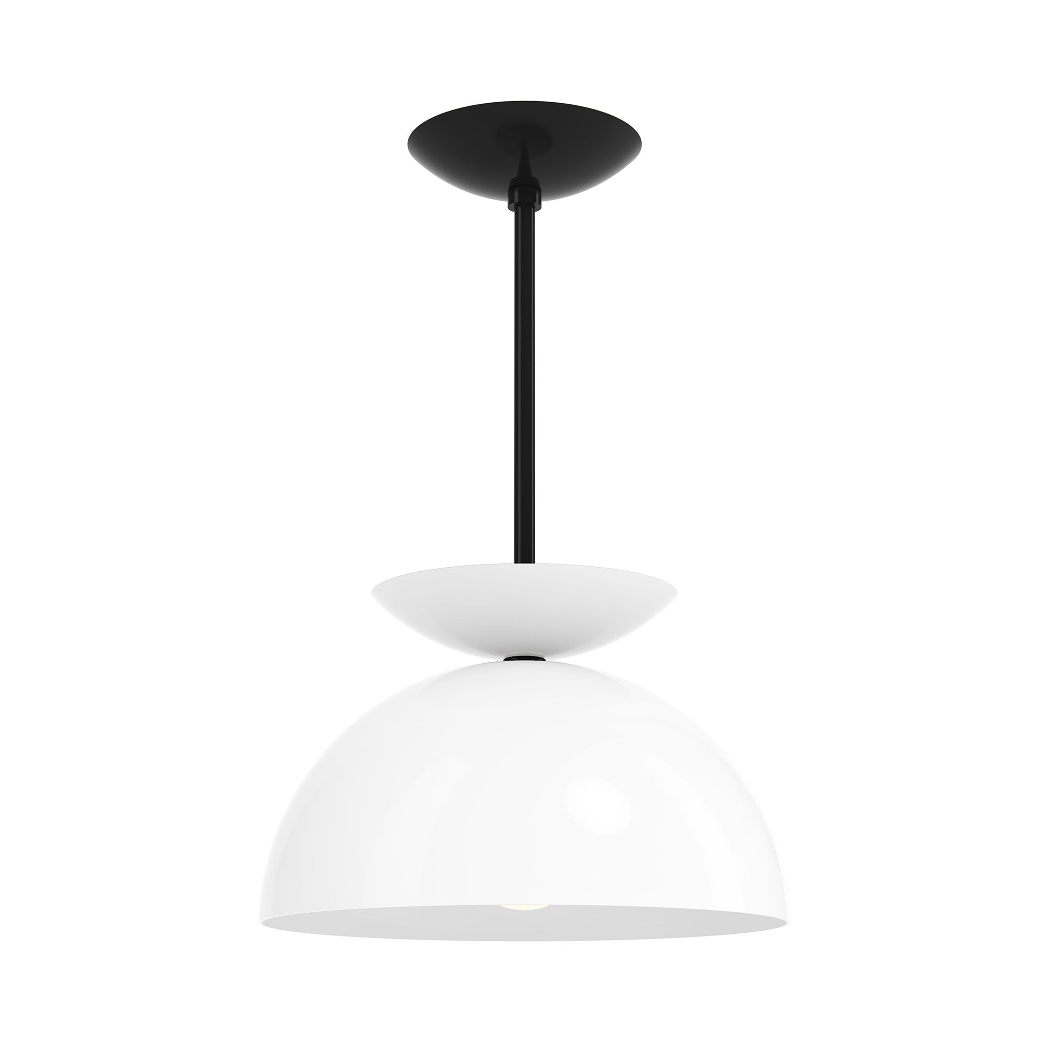 black white color echo pendant 12" dutton brown lighting