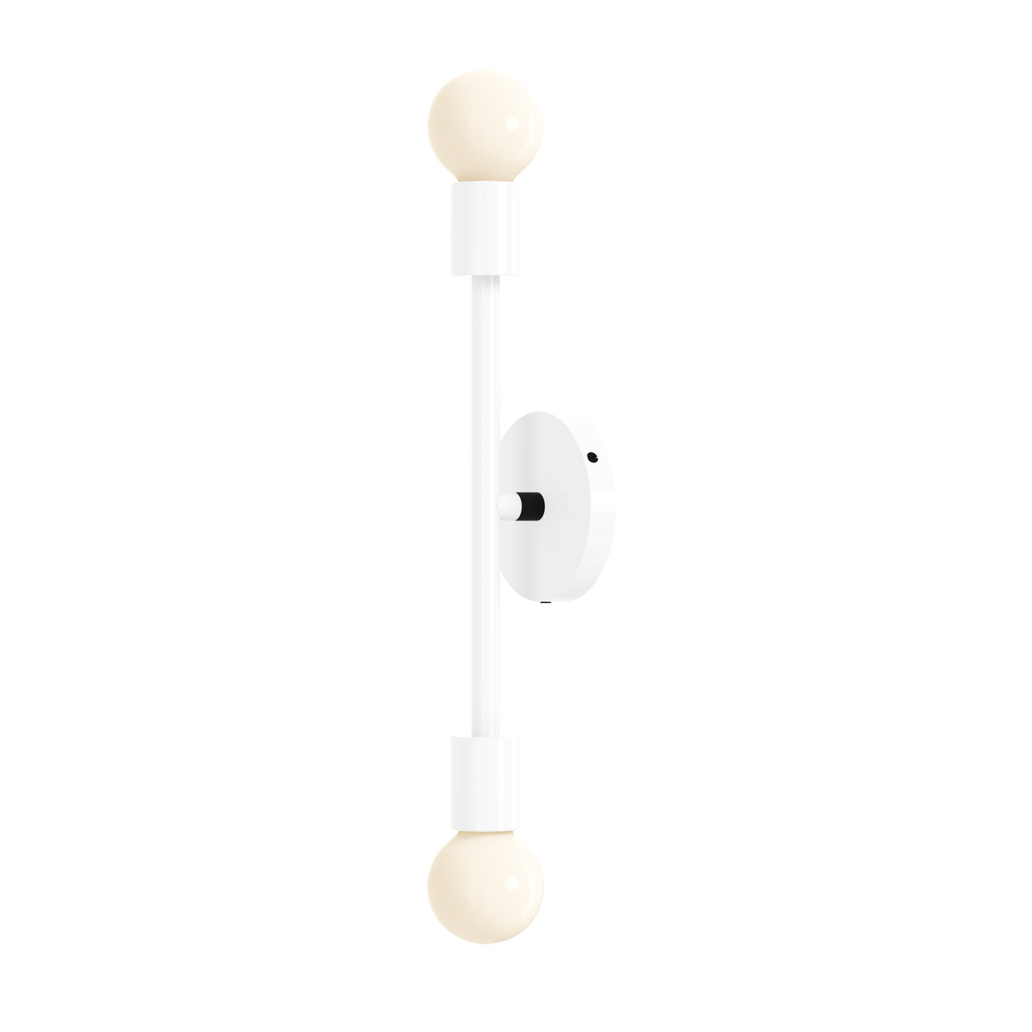 Black and white pilot wall sconce 17" dutton brown lighting