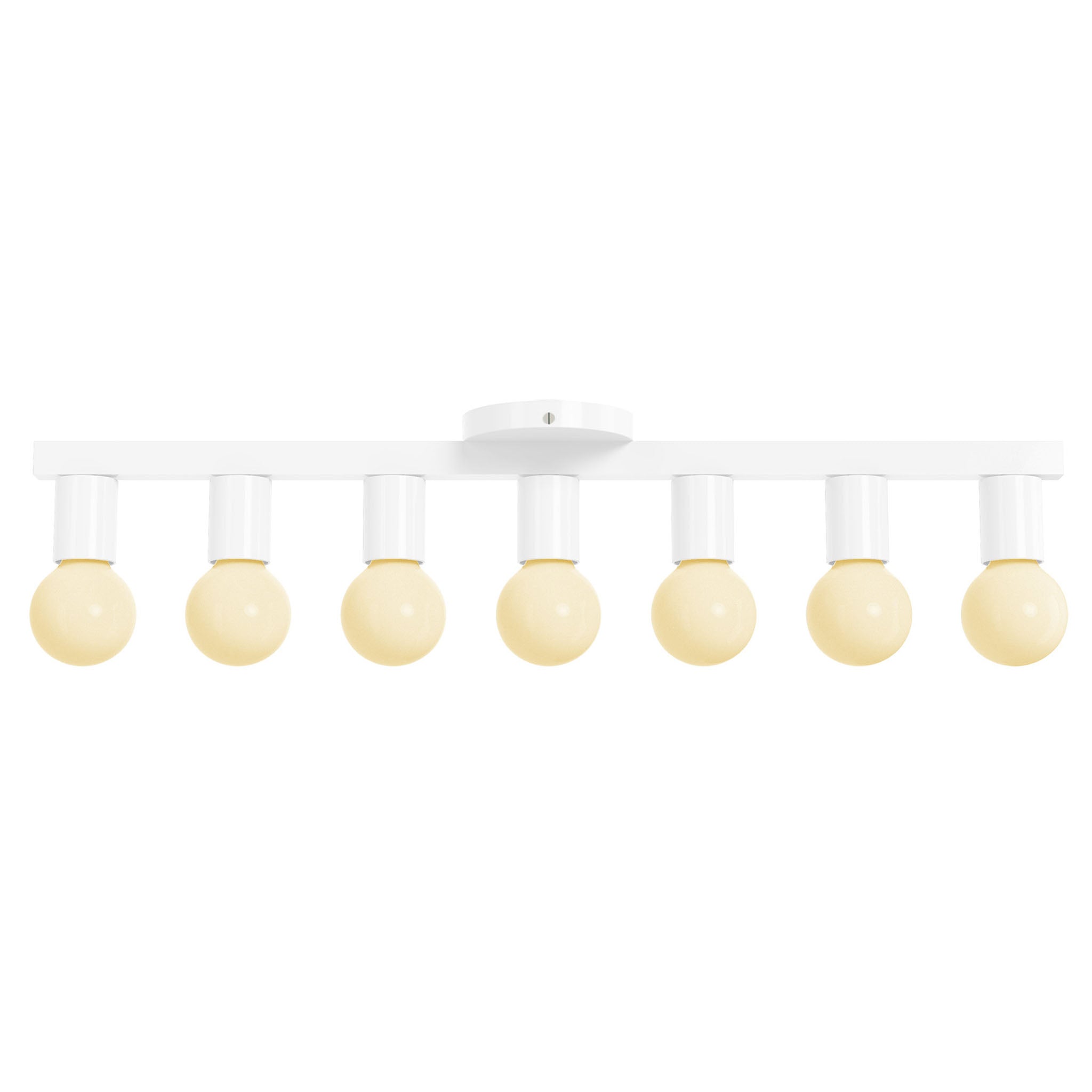 nickel white vogue 7 color flush mount dutton brown lighting