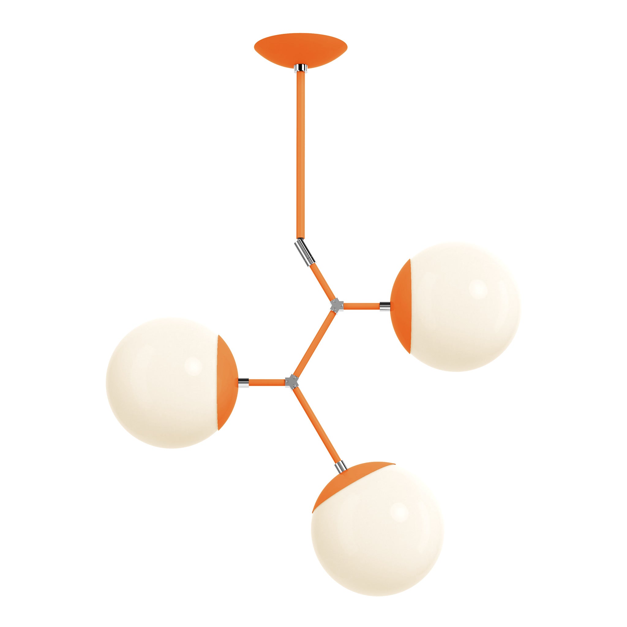 nickel orange color astar 3 chandelier dutton brown lighting
