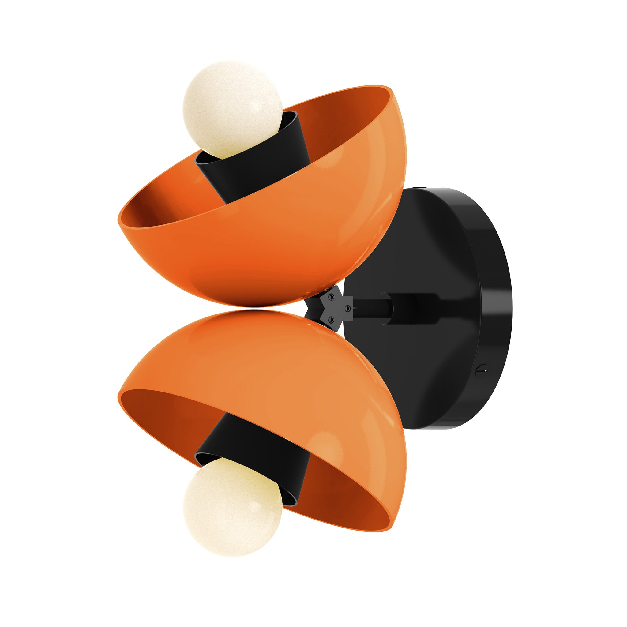 black orange color beso sconce dutton brown lighting