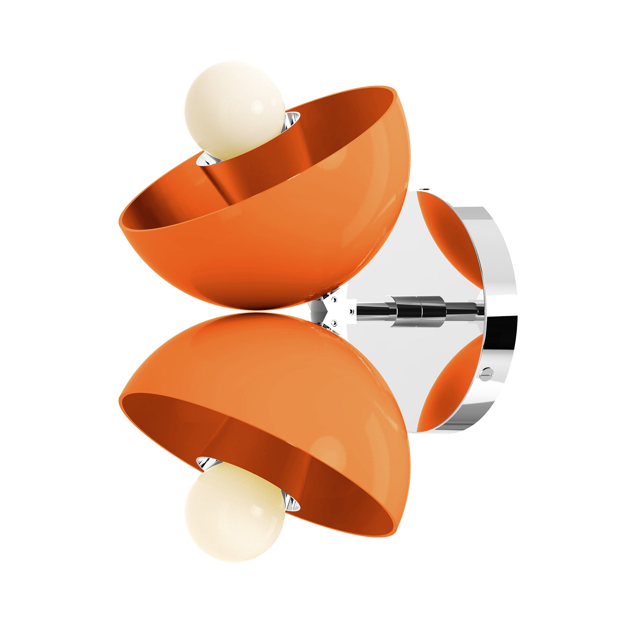 nickel orange color beso sconce dutton brown lighting