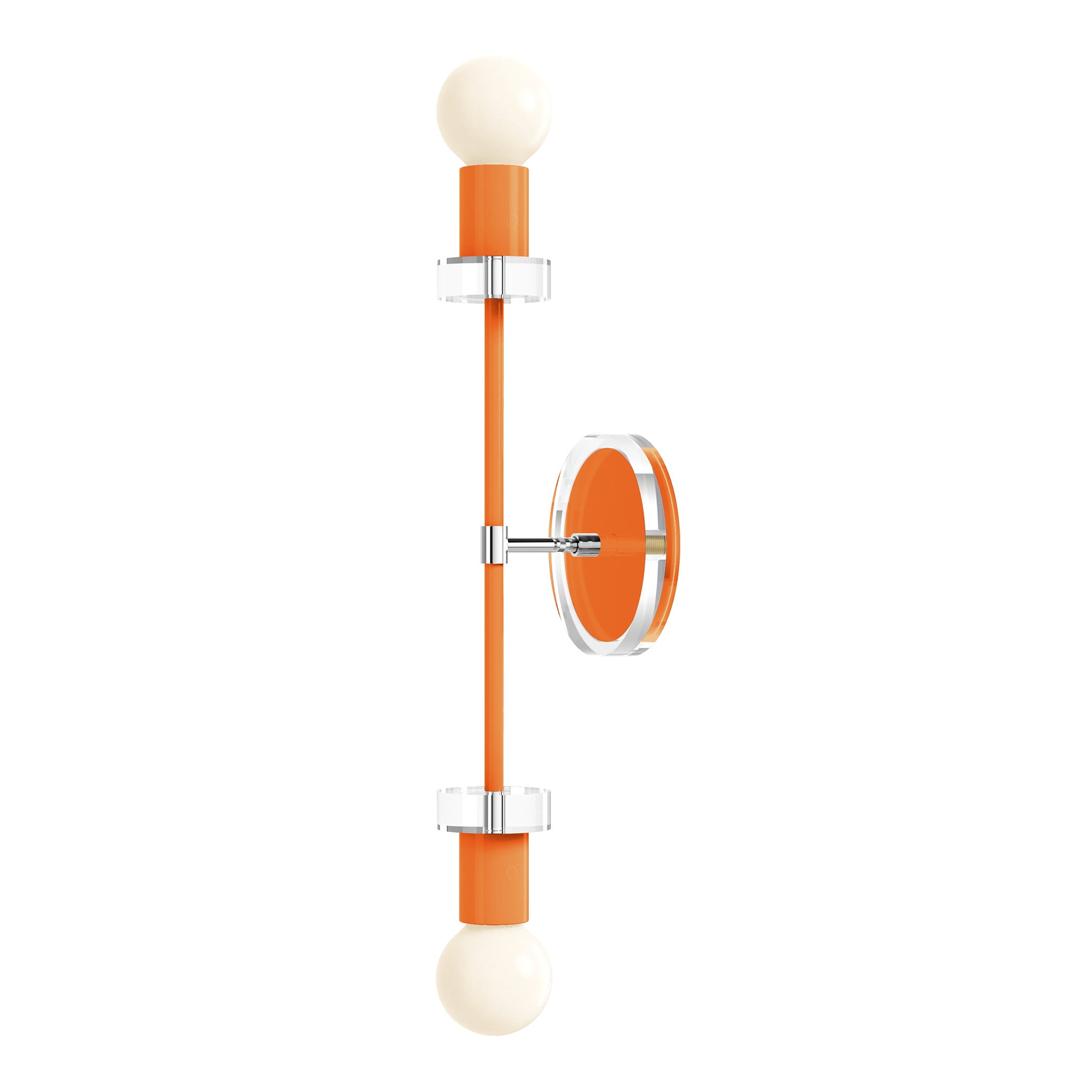 nickel orange bianca sconce 20" dutton brown lighting