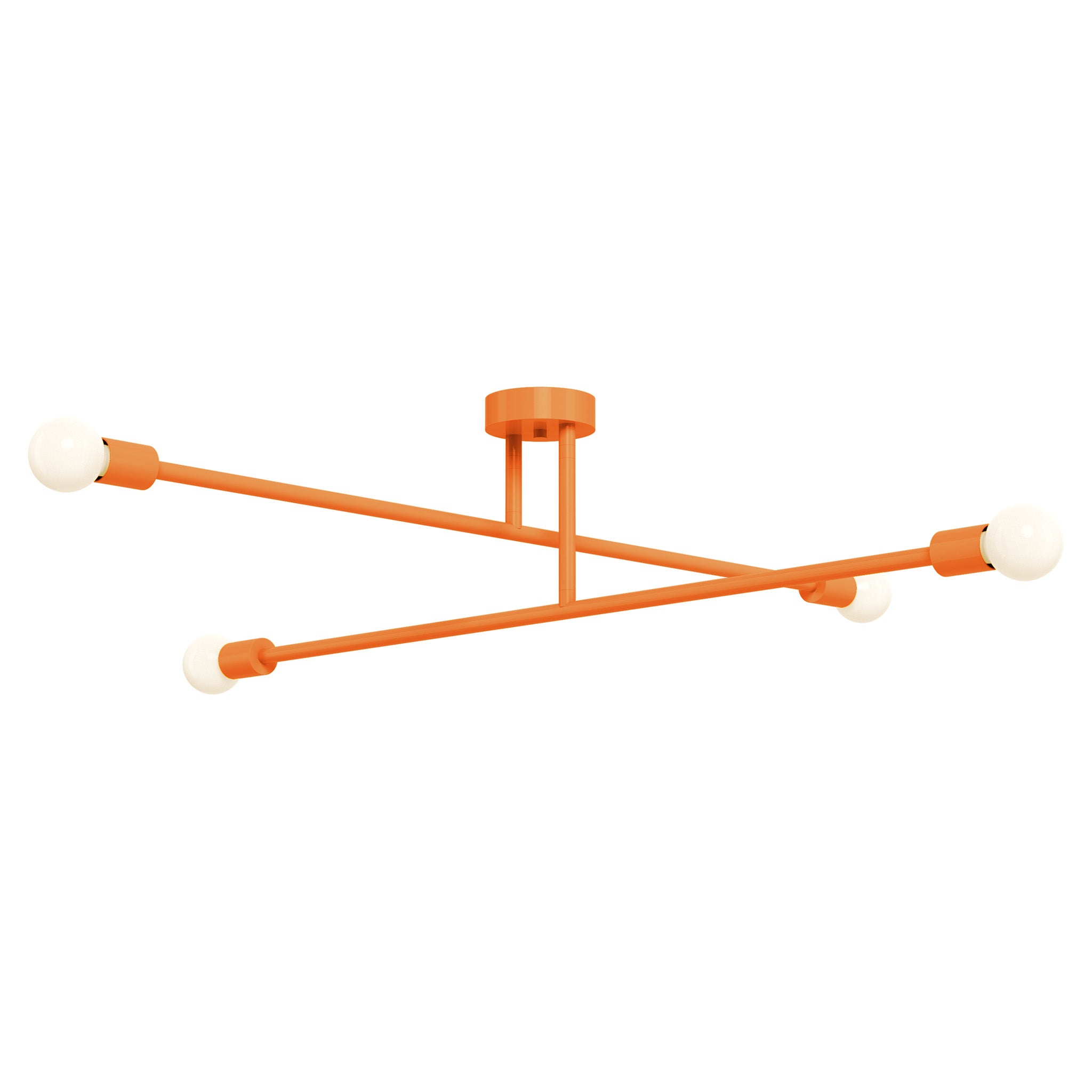 orange color captain flush mount 47" dutton brown lighting
