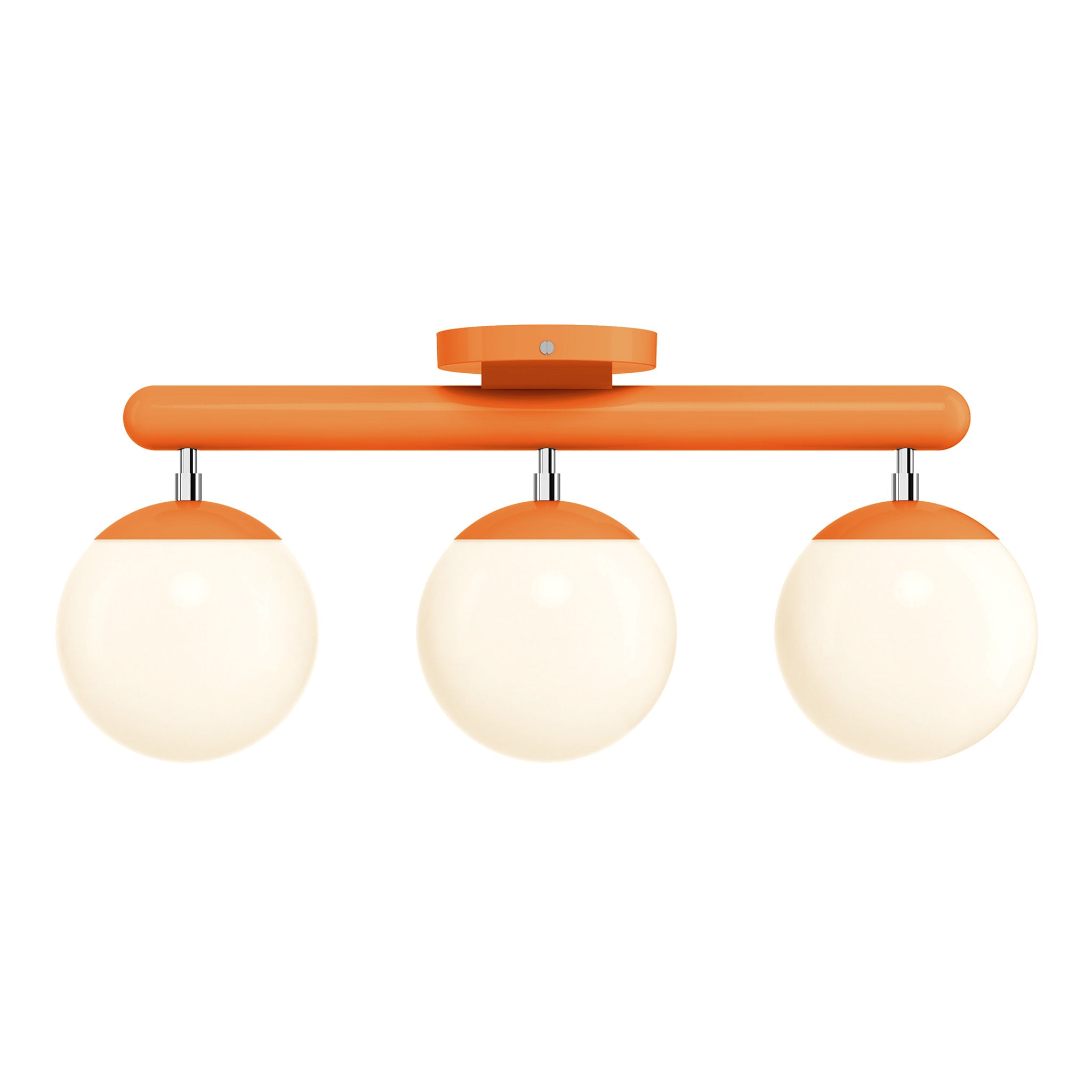 nickel orange color icon 3 flush mount dutton brown lighting