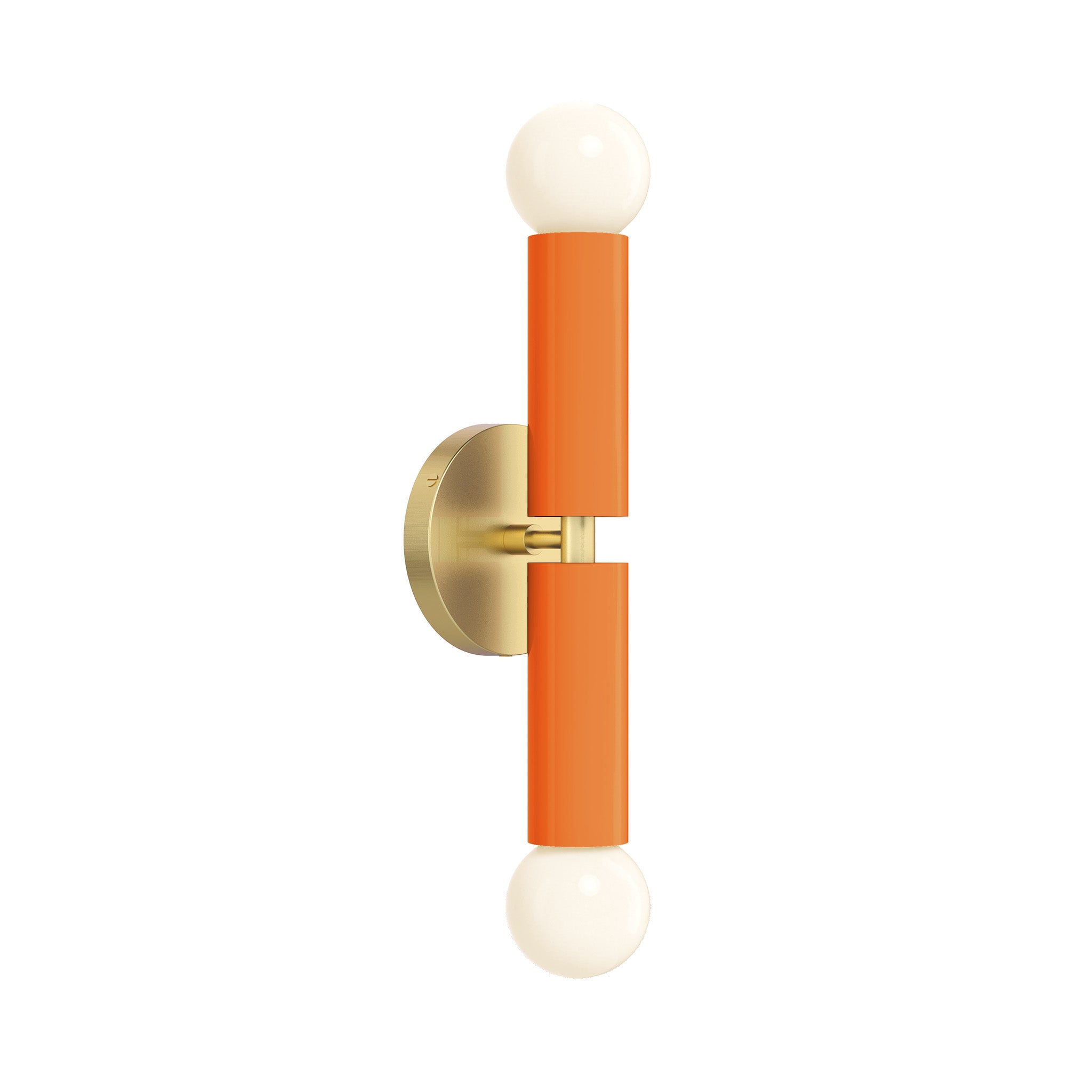 brass orange color monarch sconce dutton brown lighting