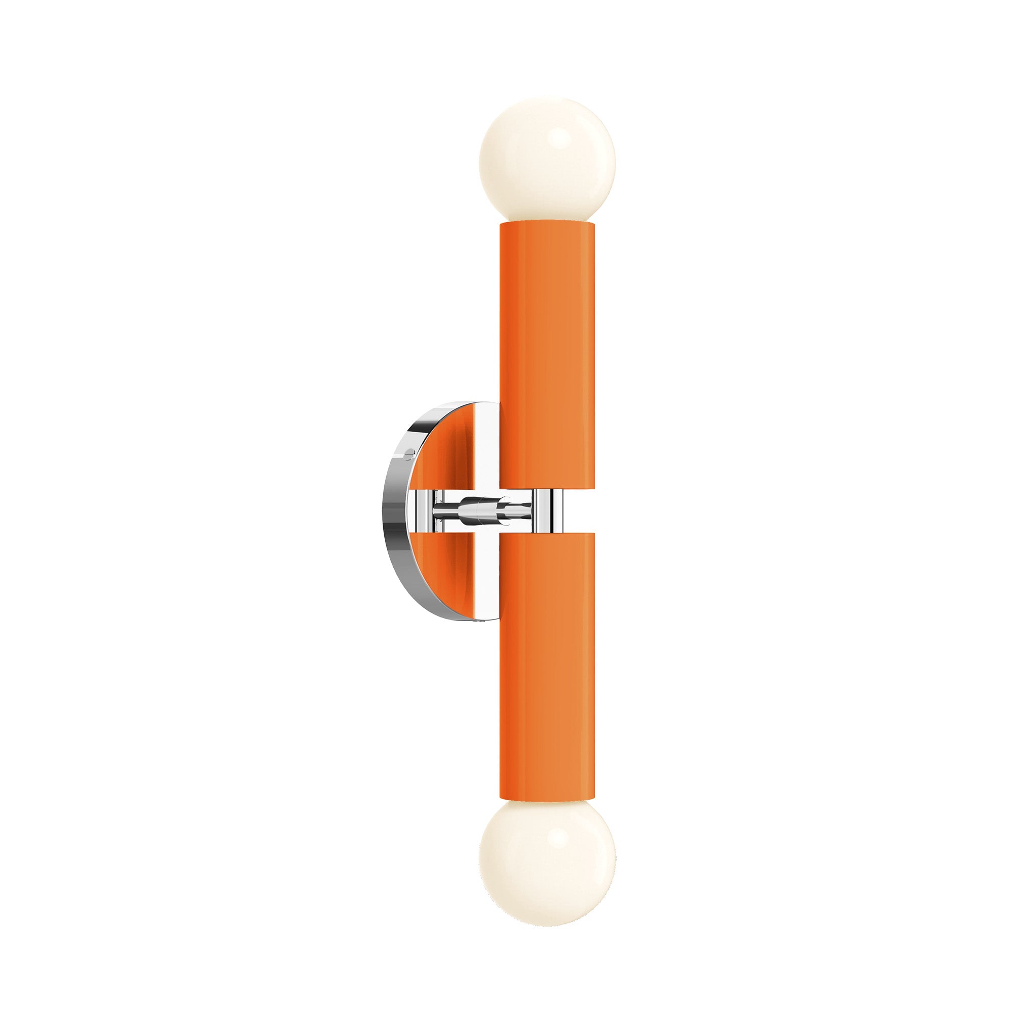 nickel orange color monarch sconce dutton brown lighting