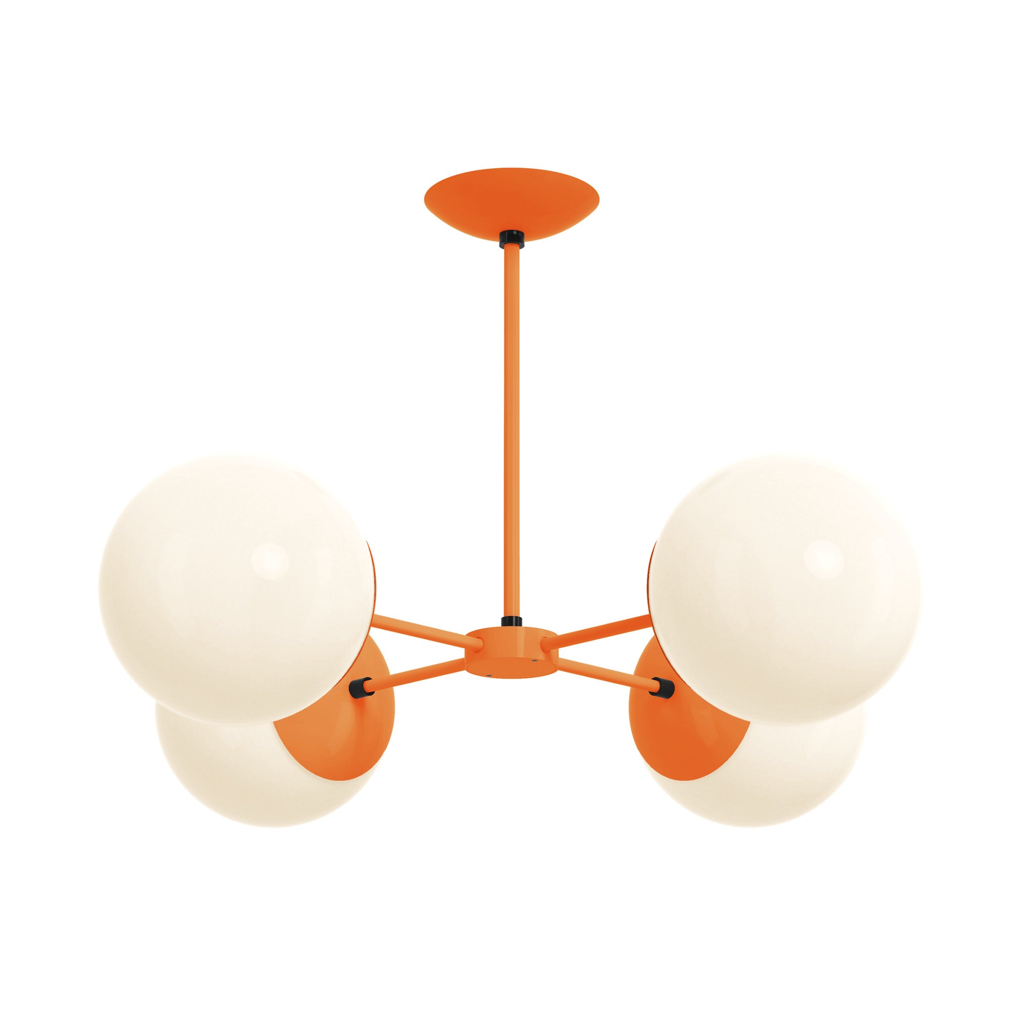 black orange color big orbi chandelier dutton brown lighting