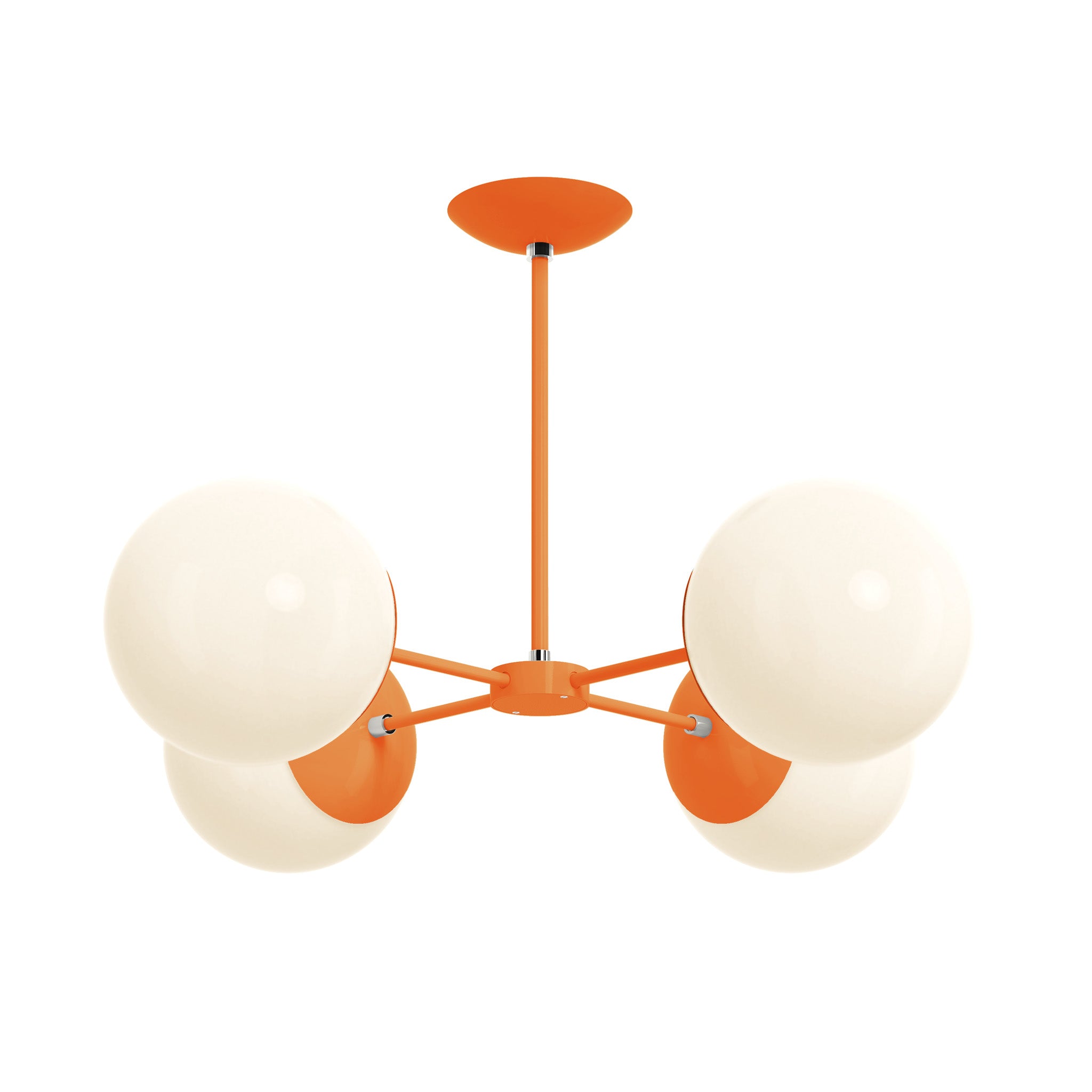 nickel orange color big orbi chandelier dutton brown lighting