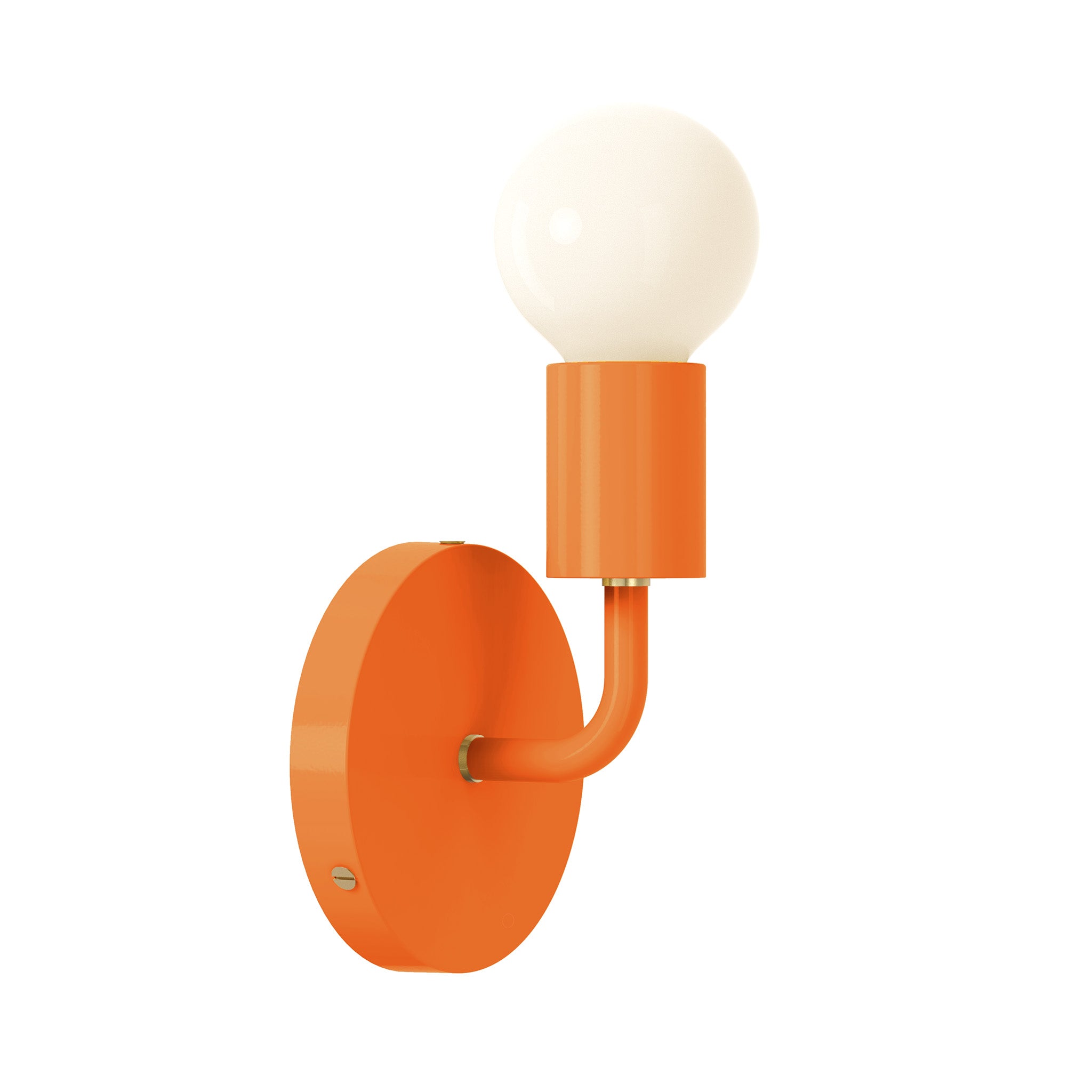 Brass and orange color Snug sconce Dutton Brown lighting