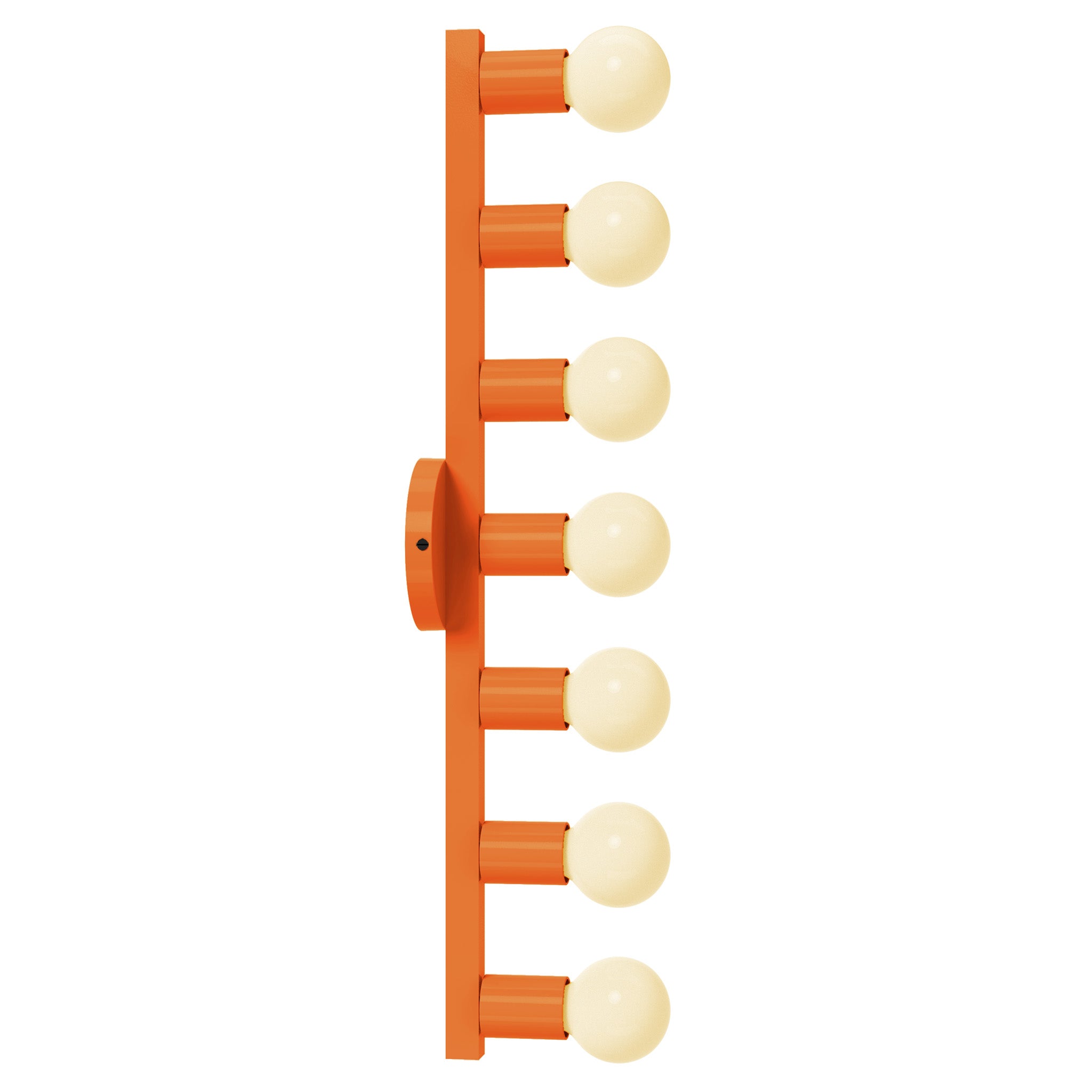 black and orange vogue 7 color sconce dutton brown lighting