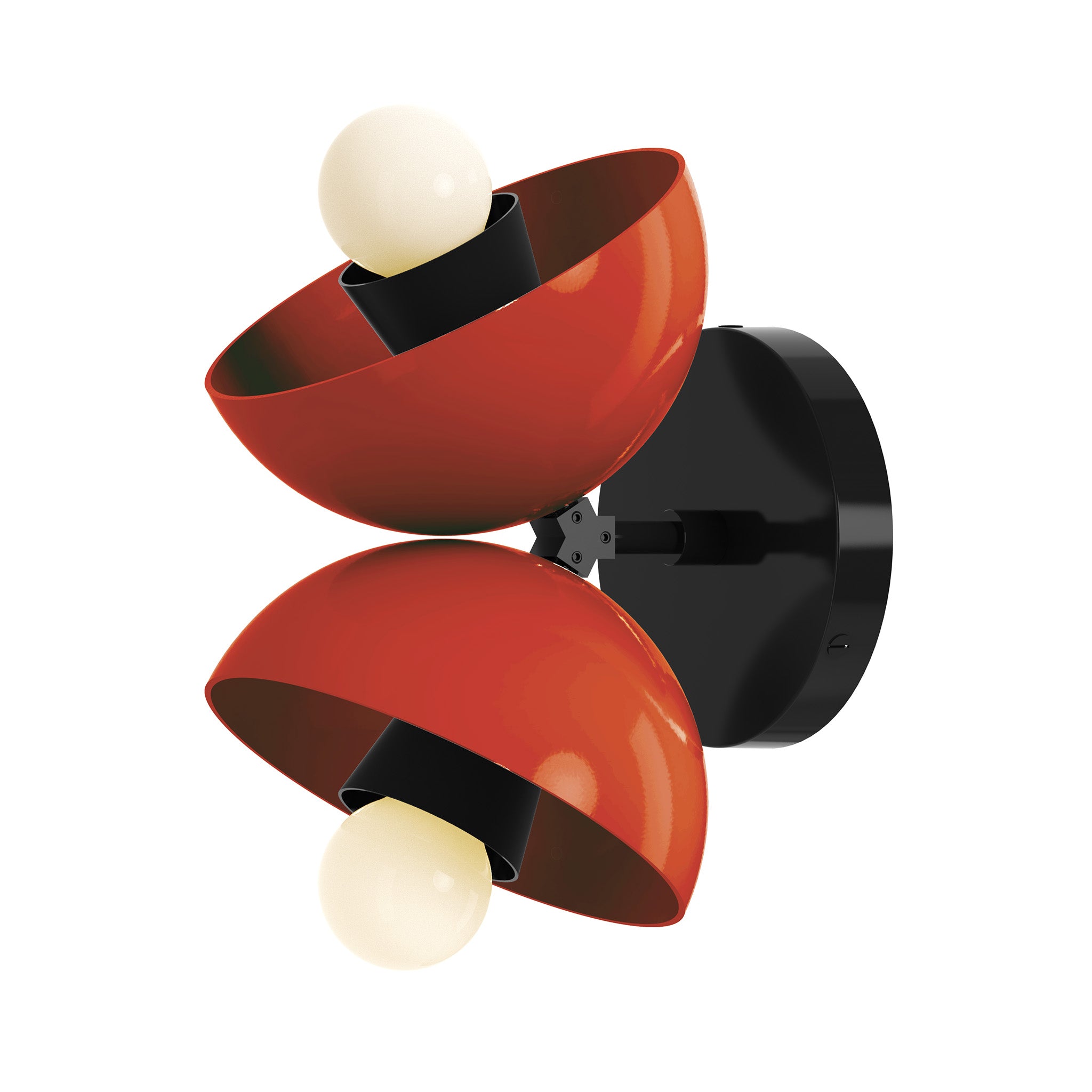 black riding hood red color beso sconce dutton brown lighting
