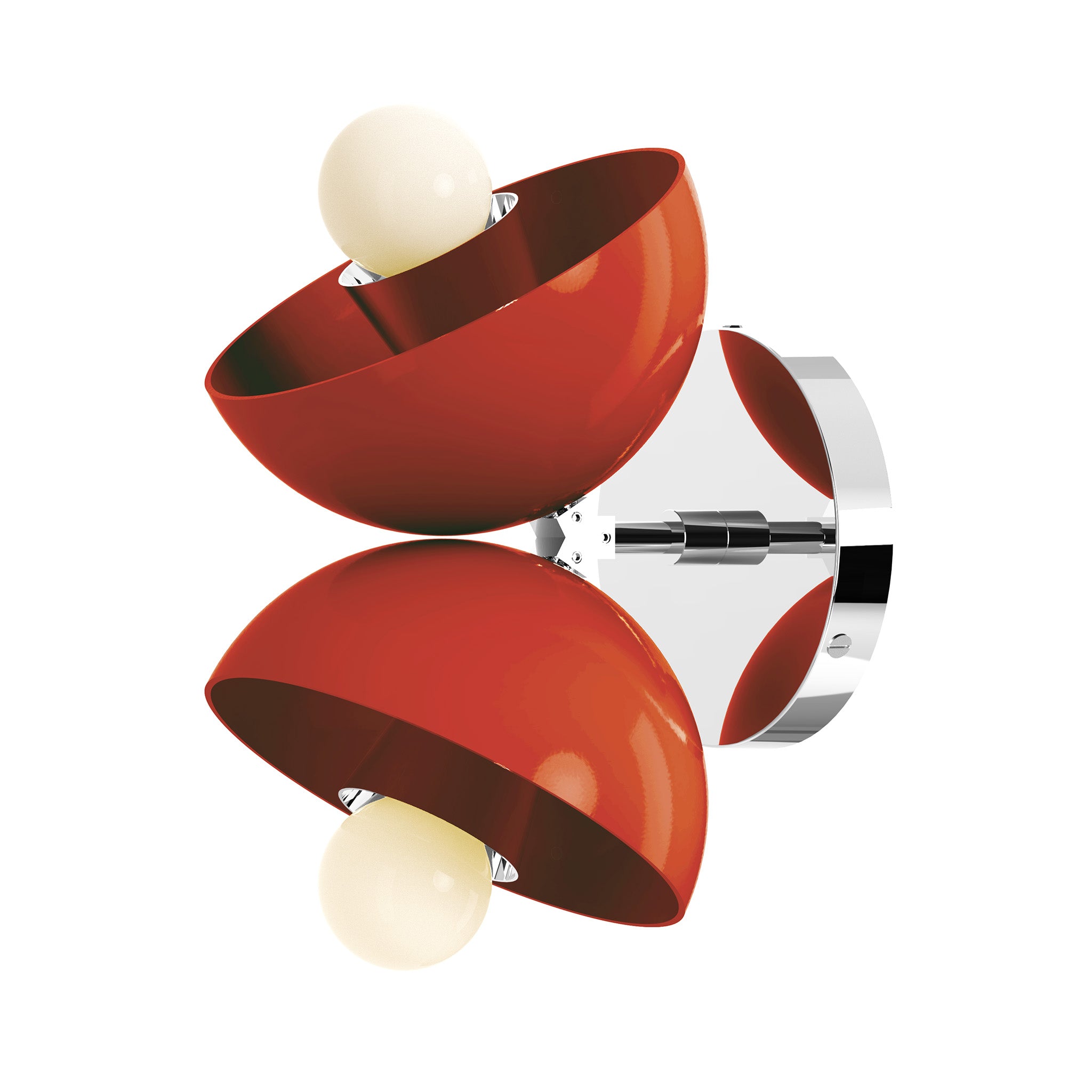 nickel riding hood red color beso sconce dutton brown lighting