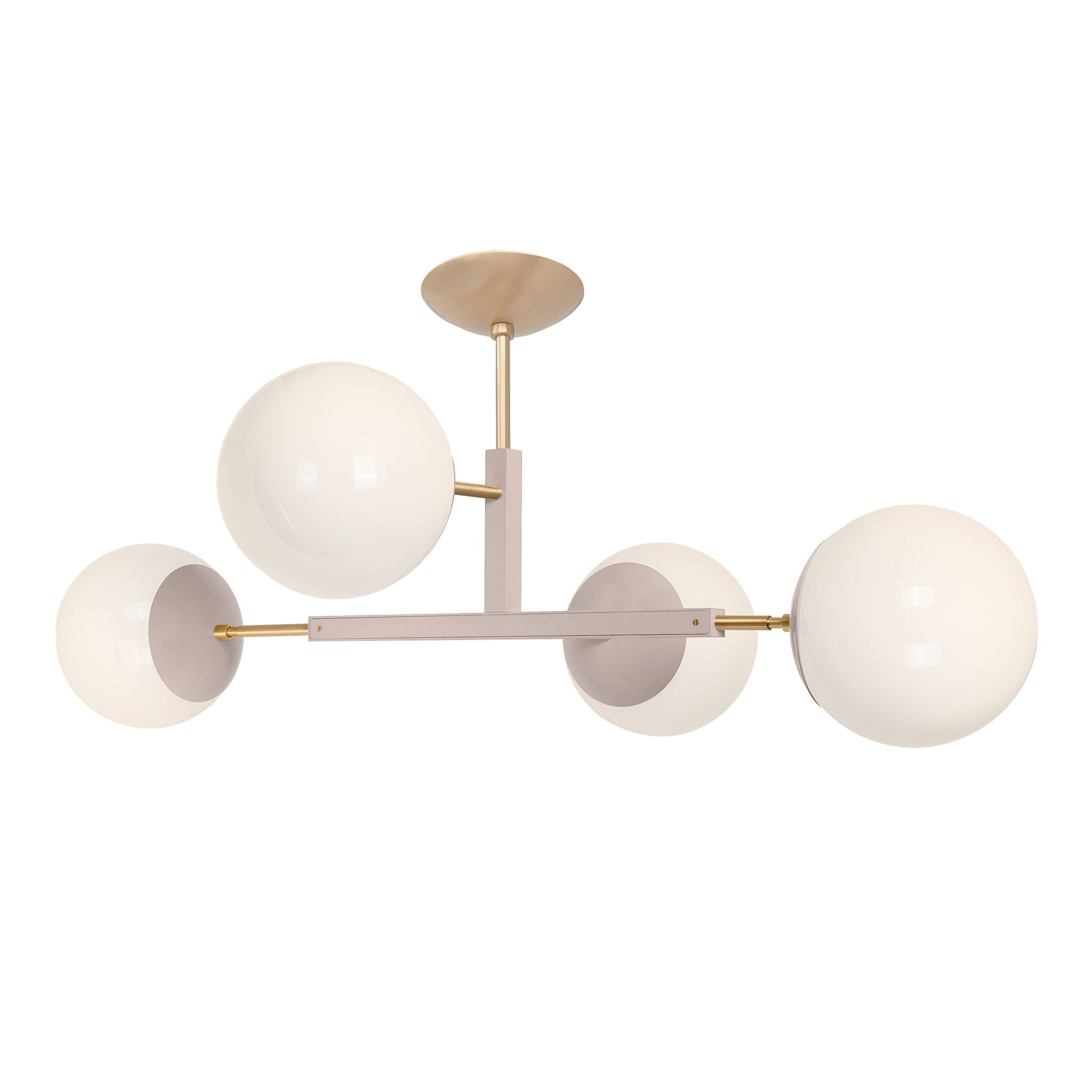 Brass and barely color Big Status flush mount Dutton Brown lighting