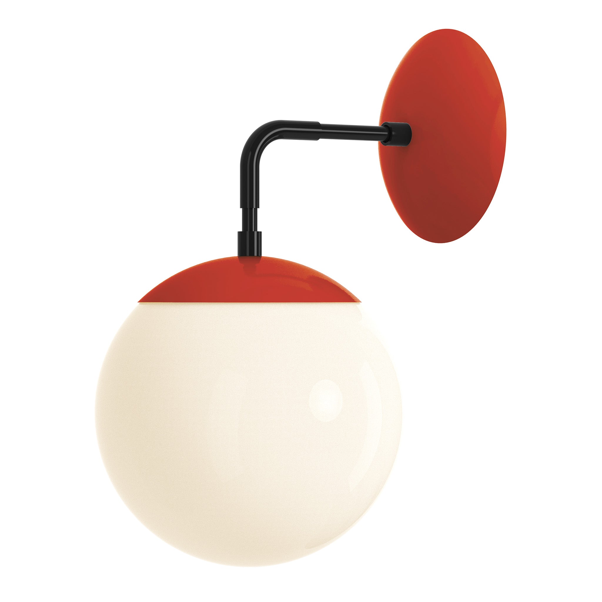 black riding hood red color cap sconce 8" dutton brown lighting