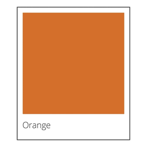 orange color swatch box Dutton Brown