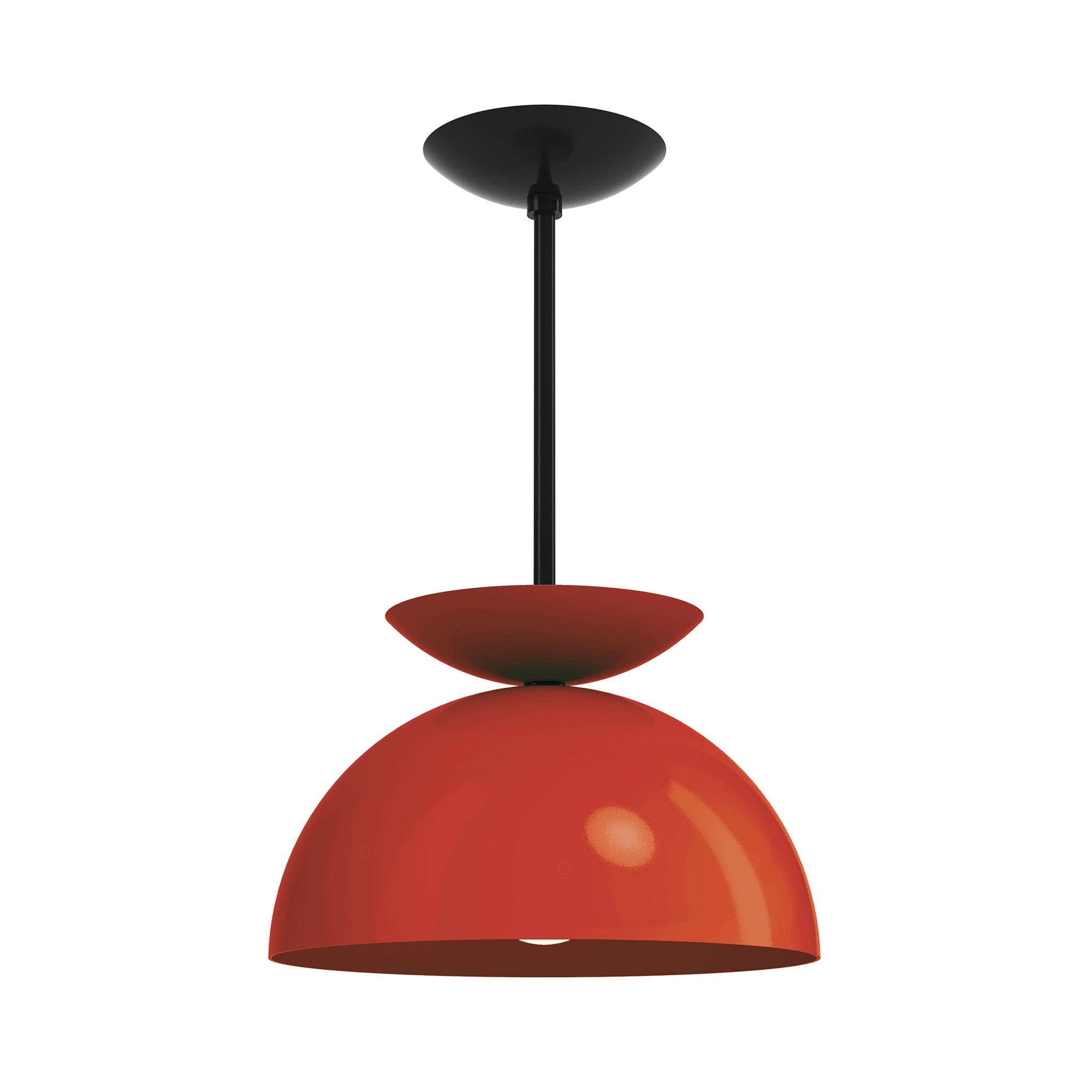 black riding hood red color echo pendant 12" dutton brown lighting