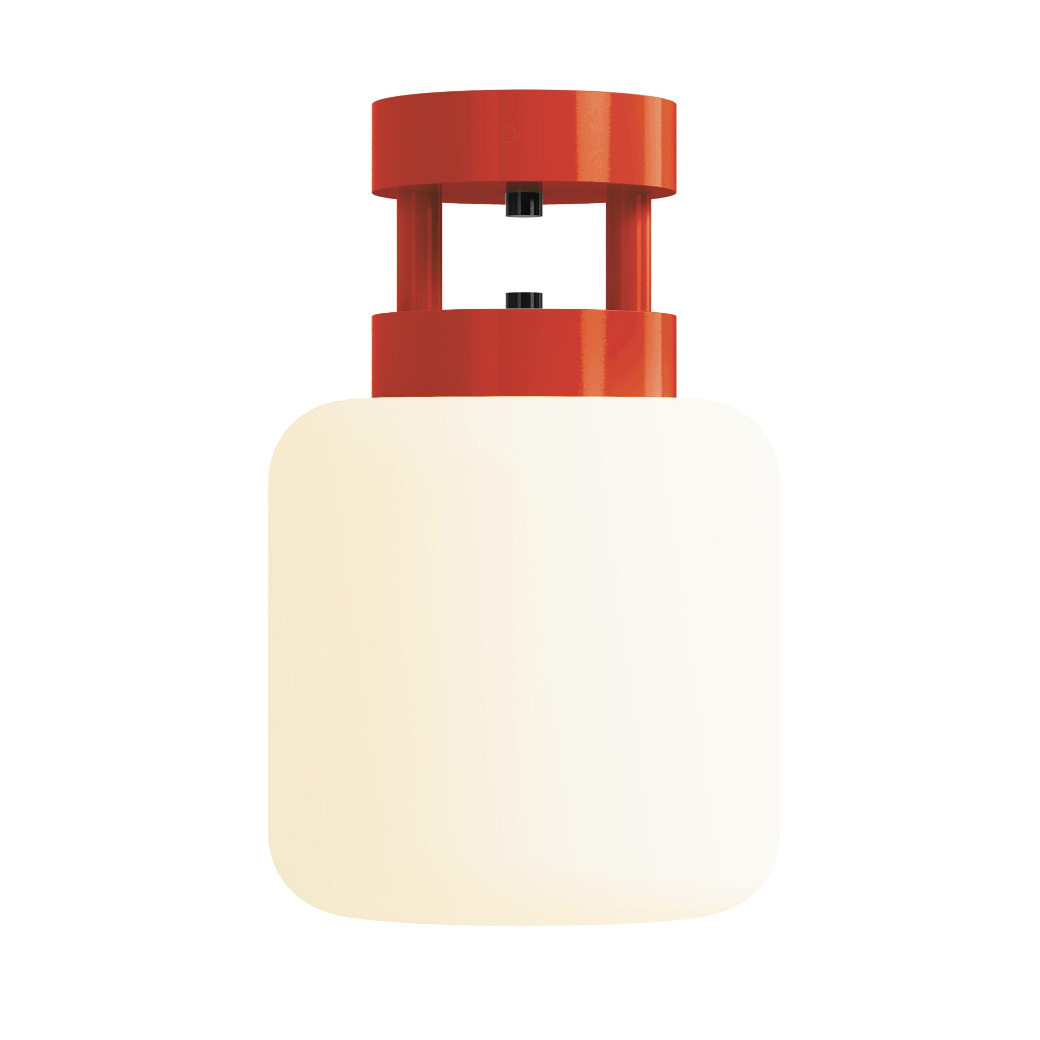 black riding hood red maxo color flush mount 8" dutton brown lighting