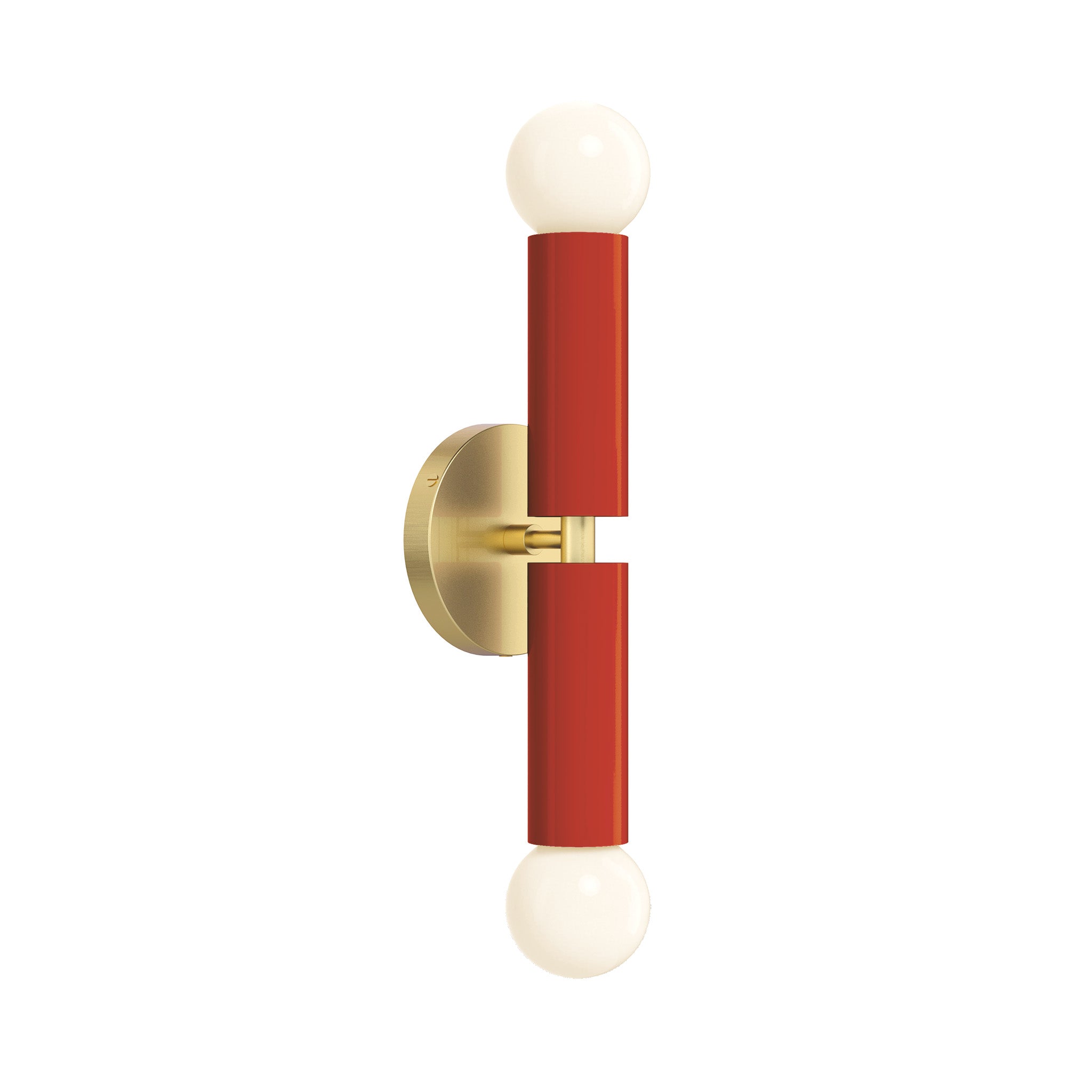 brass riding hood red color monarch sconce dutton brown lighting