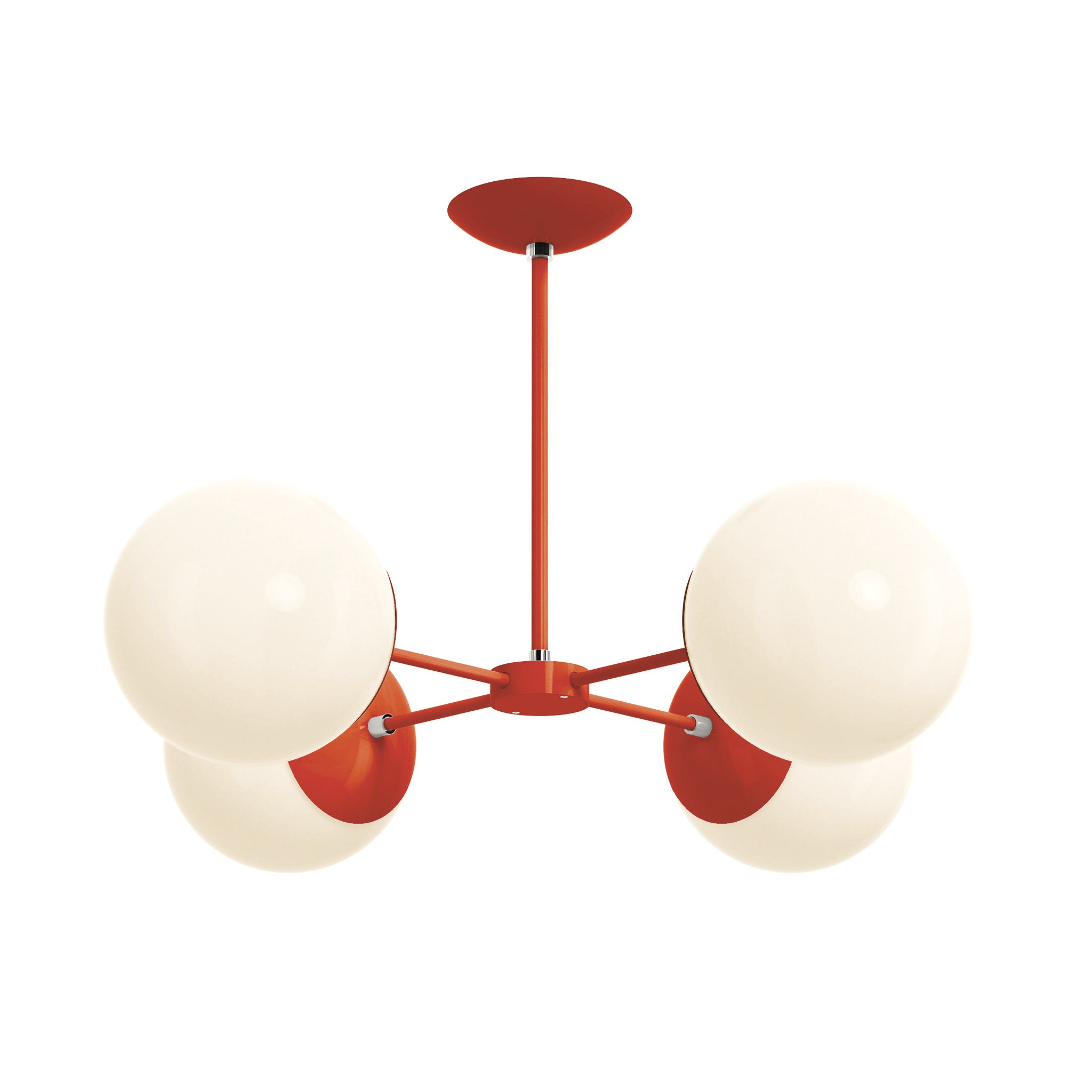 nickel riding hood red color big orbi chandelier dutton brown lighting