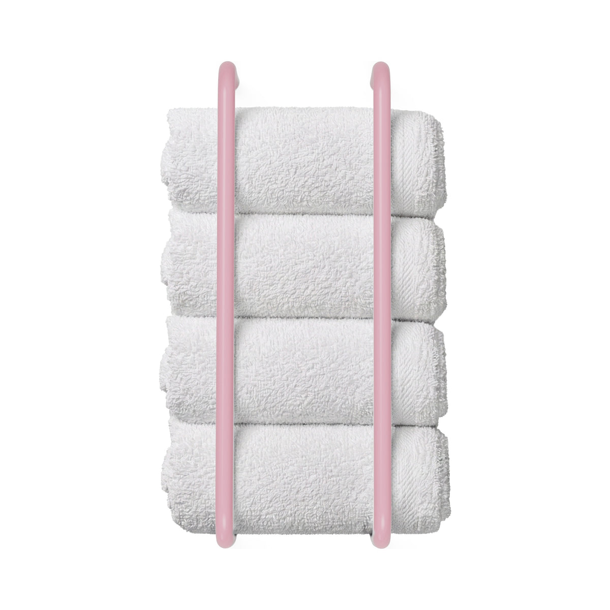 Pinkaboo color Beyond towel rack Dutton Brown hardware