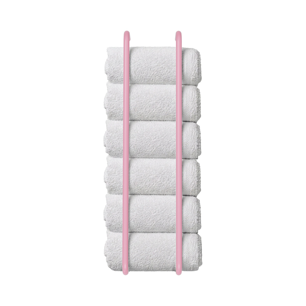 Pinkaboo color Beyond towel rack 36" Dutton Brown hardware