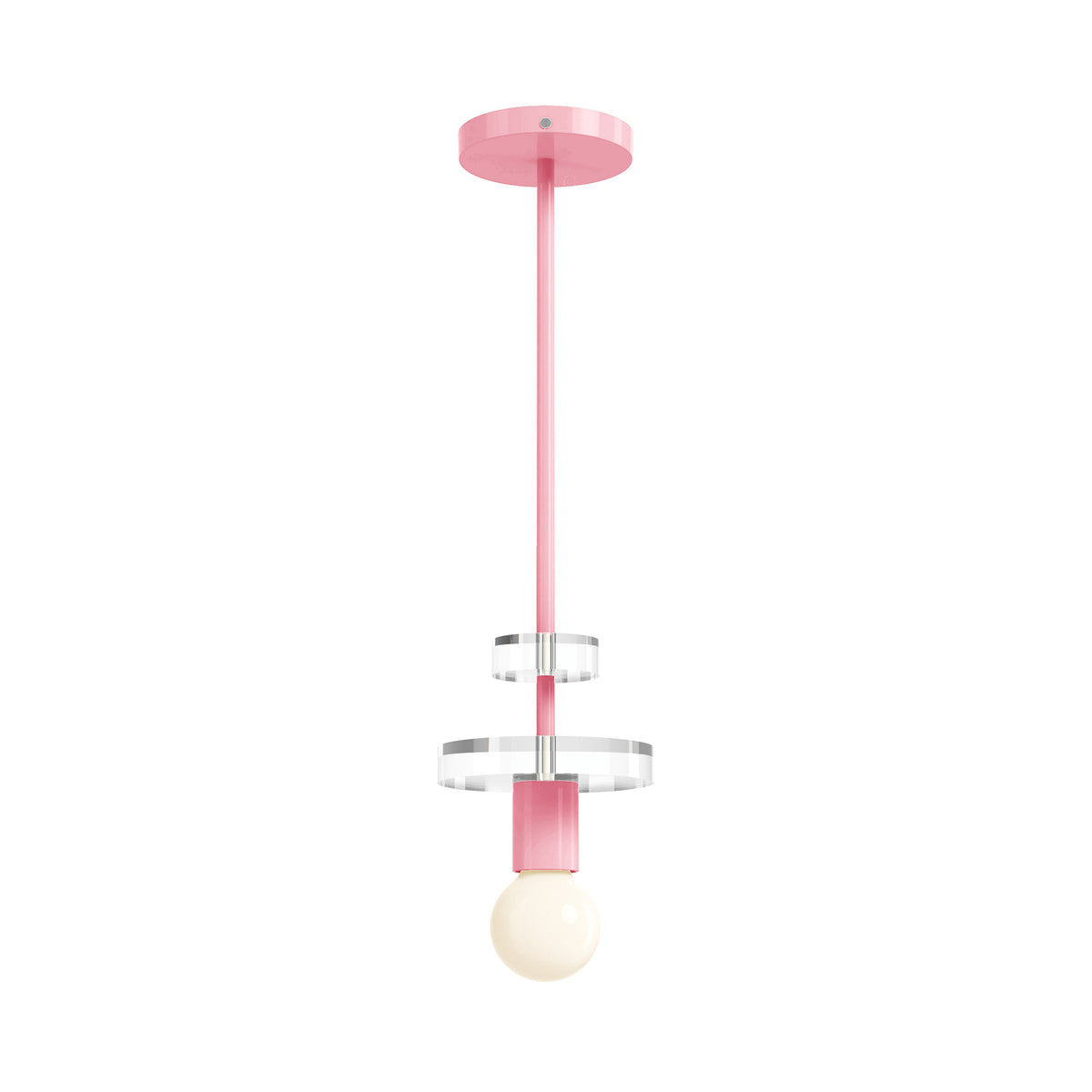 nickel pinkaboo color bling pendant dutton brown lighting