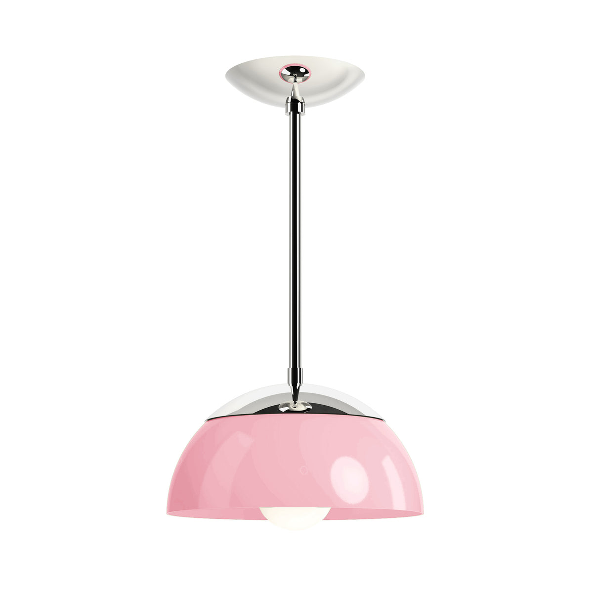 nickel pinkaboo color cadbury pendant 10" dutton brown lighting 