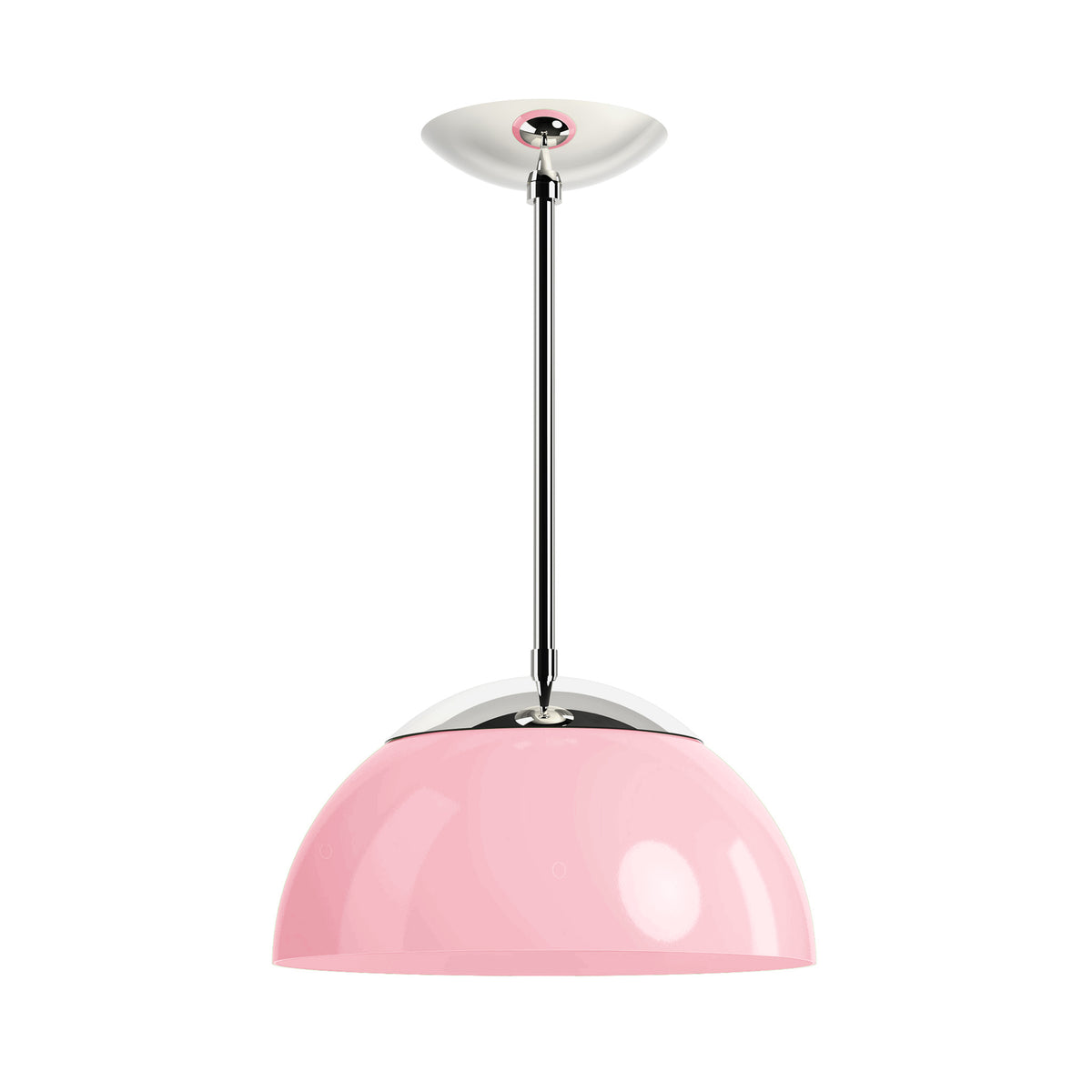 nickel pinkaboo color cadbury pendant 12" dutton brown lighting