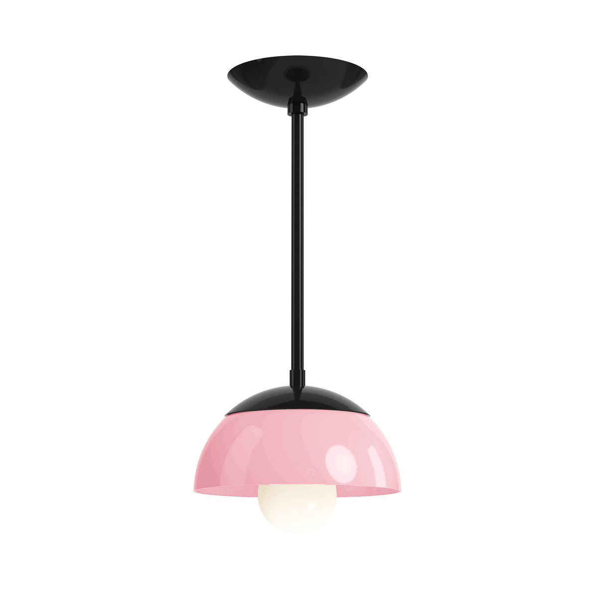 black pinkaboo color cadbury pendant 8" dutton brown lighting