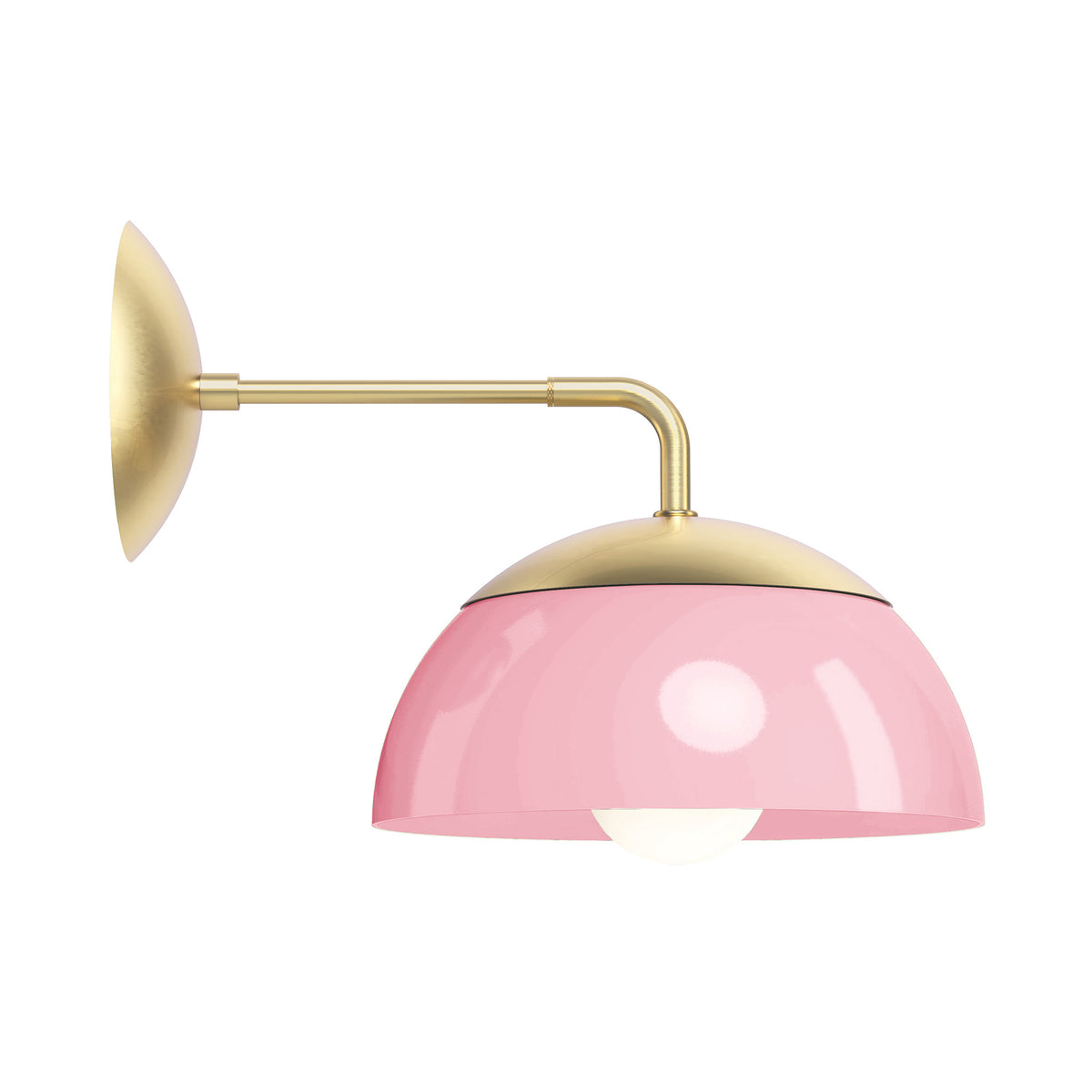 brass pinkaboo color cadbury sconce 10" dutton brown lighting