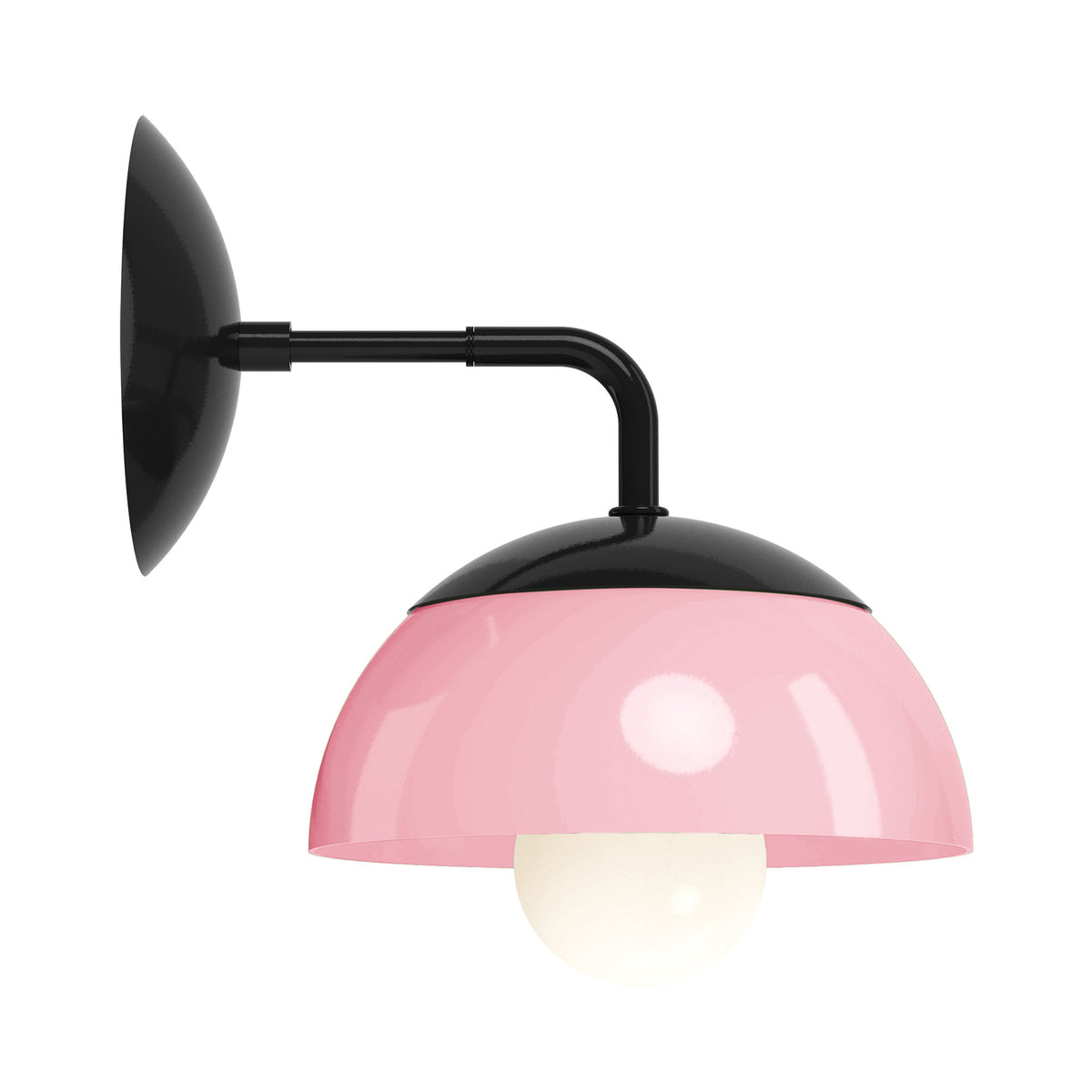 black pinkaboo color cadbury sconce 8" dutton brown lighting