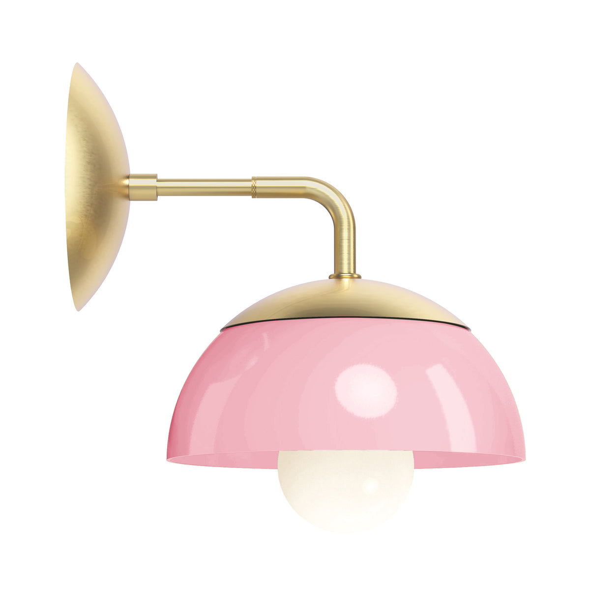 brass pinkaboo color cadbury sconce 8" dutton brown lighting