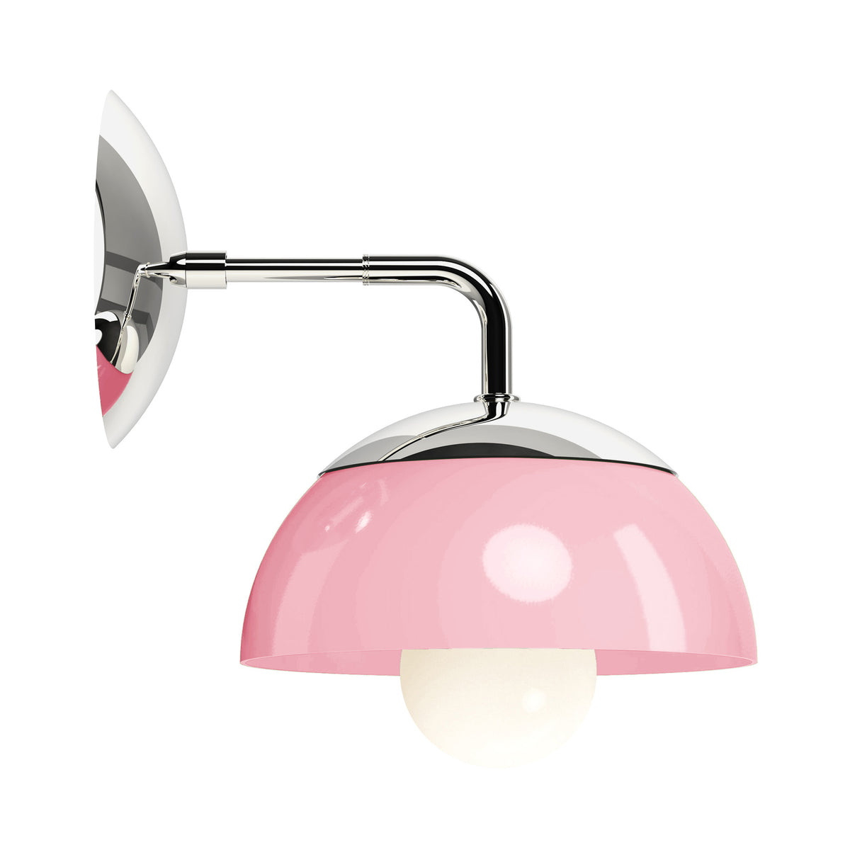 nickel pinkaboo color cadbury sconce 8" dutton brown lighting