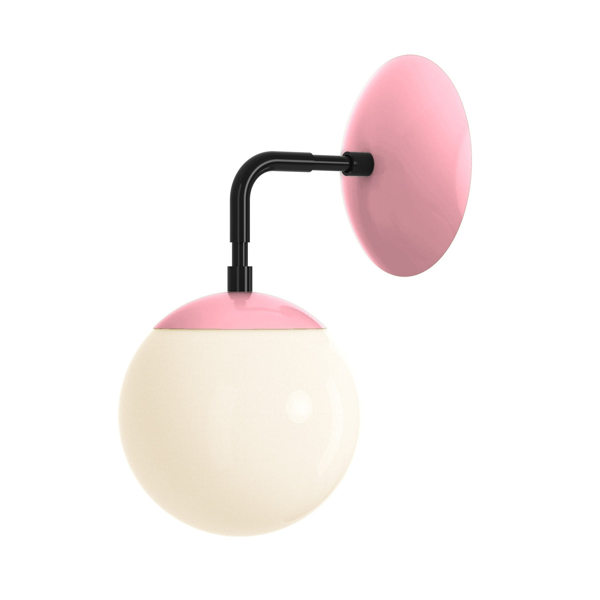 black pinkaboo color cap sconce 6" dutton brown lighting