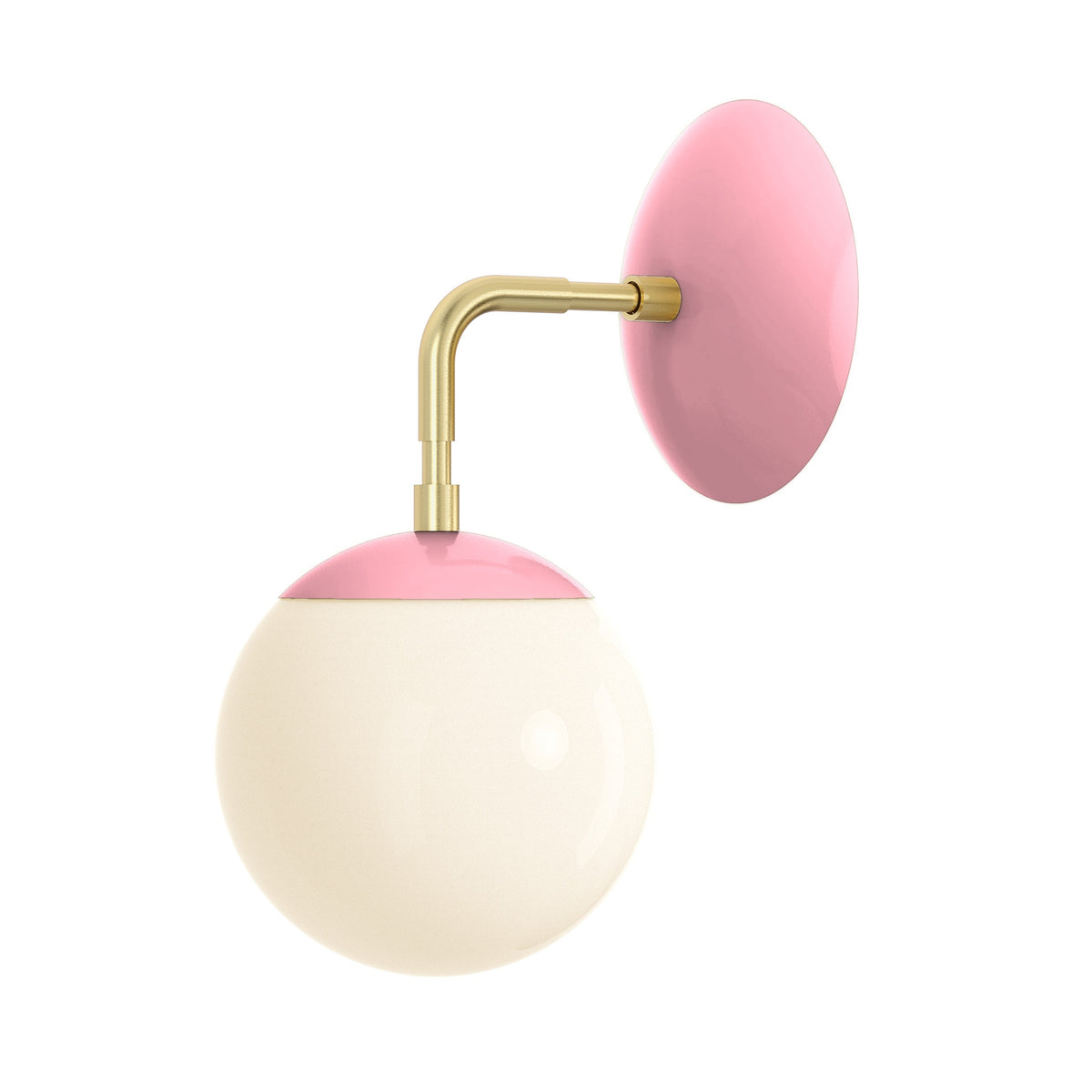 brass pinkaboo color cap sconce 6" dutton brown lighting