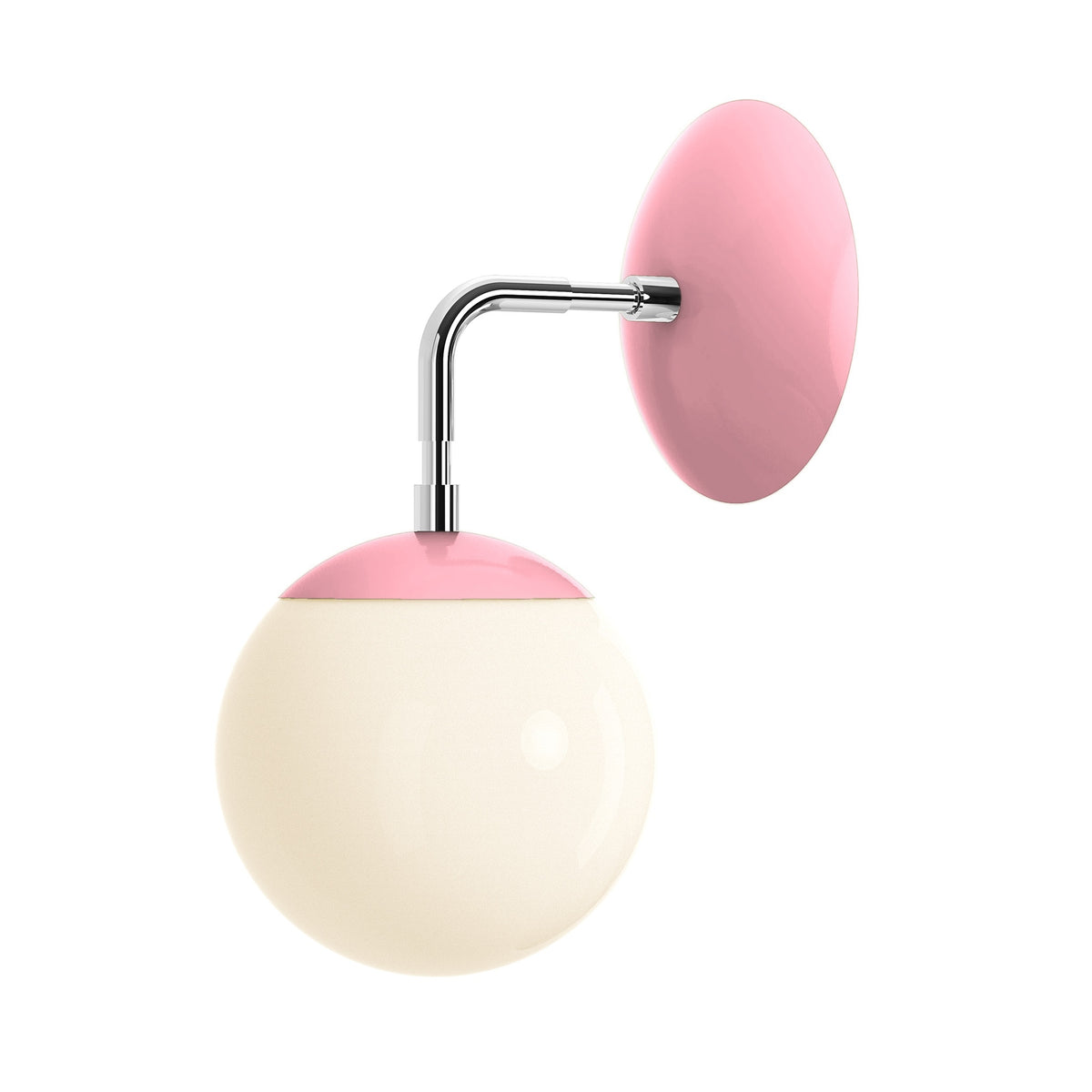 nickel pinkaboo color cap sconce 6" dutton brown lighting