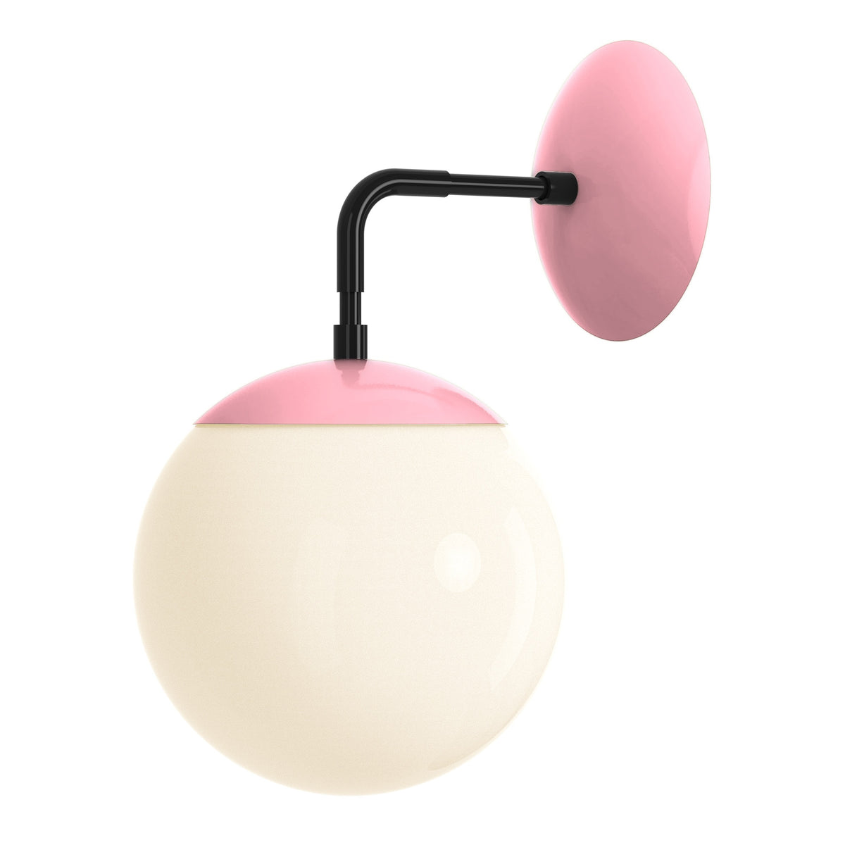black pinkaboo color cap sconce 8" dutton brown lighting