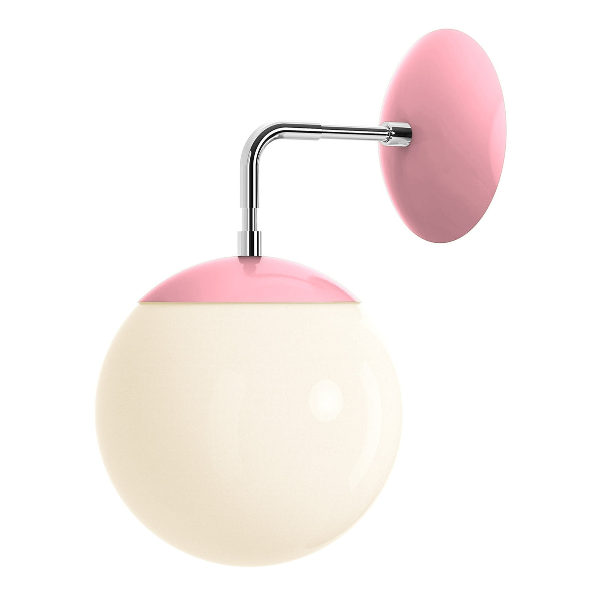 nickel pinkaboo color cap sconce 8" dutton brown lighting