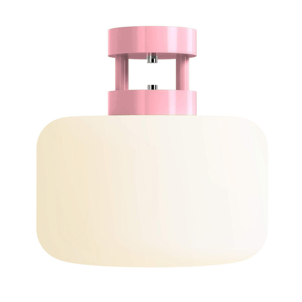 nickel and pinkaboo maxo color flush mount dutton brown lighting