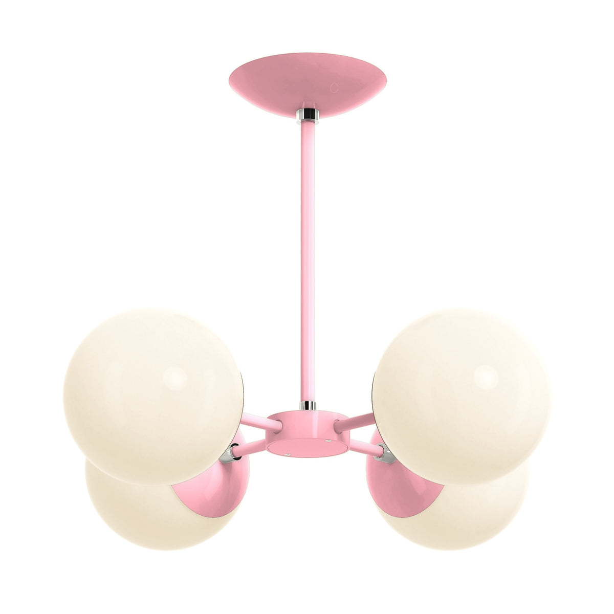 nickel pinkaboo color orbi chandelier dutton brown lighting