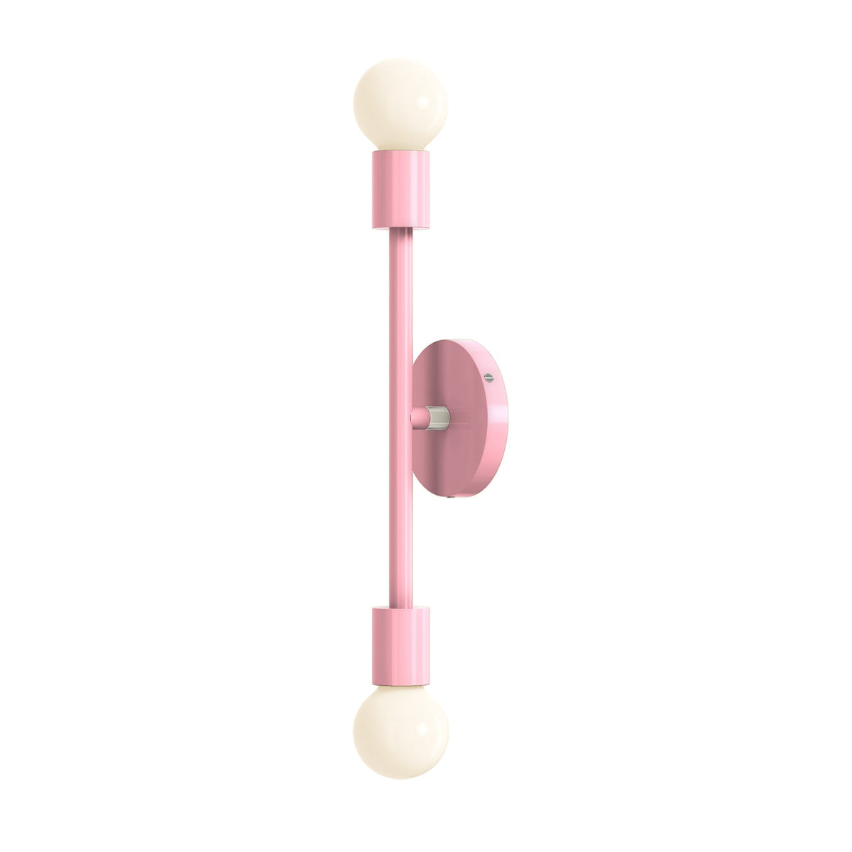 Nickel and pinkaboo pilot wall sconce 17" dutton brown lighting