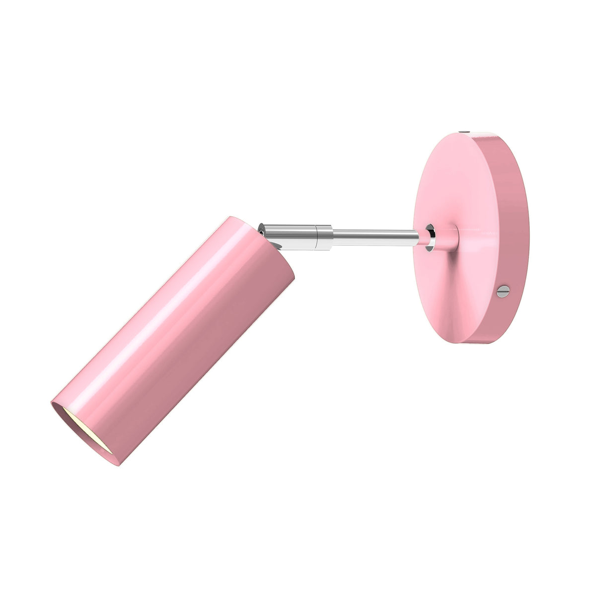 nickel pinkaboo color reader sconce - 3" arm dutton brown lighting