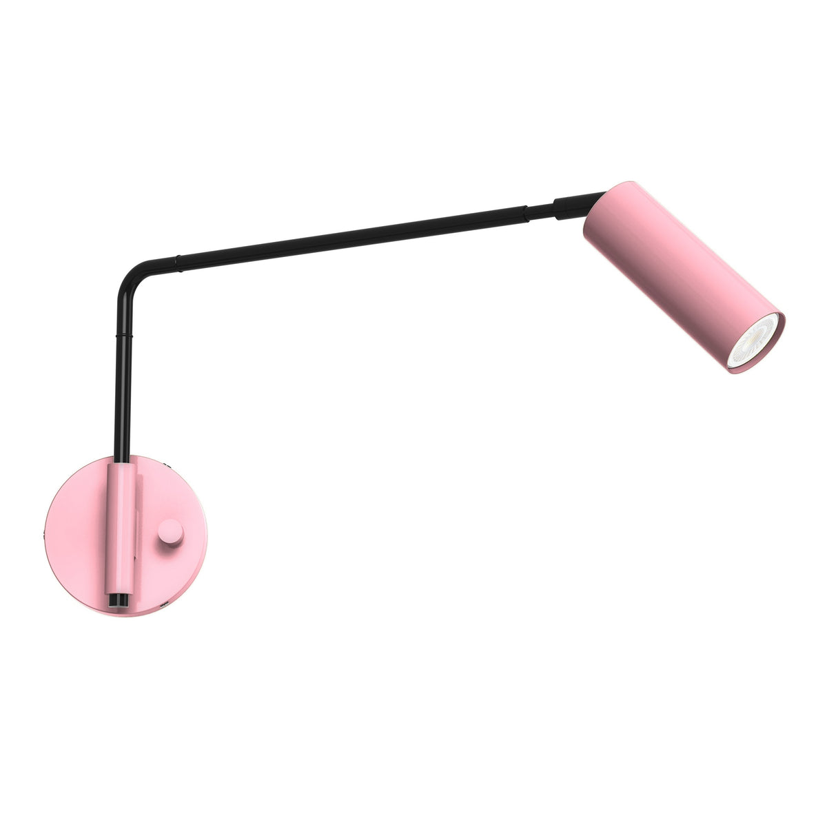 black pinkaboo color reader swing arm sconce - 17" arm dutton brown lighting