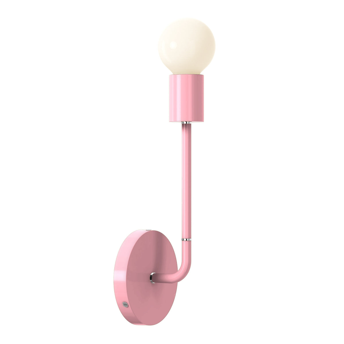 nickel pinkaboo color tall snug sconce dutton brown lighting