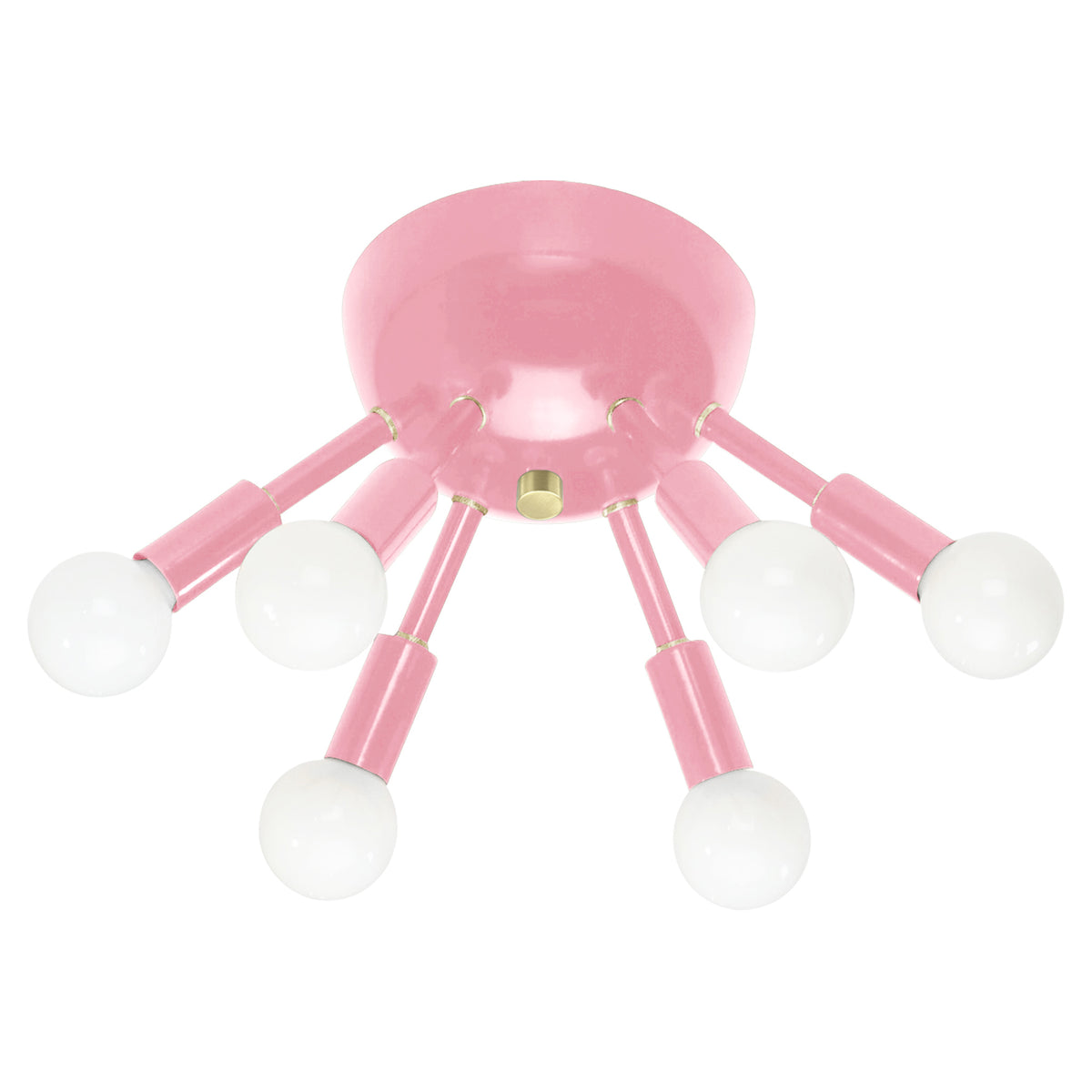Brass and pinkaboo color Sputnik flush mount Dutton Brown lighting