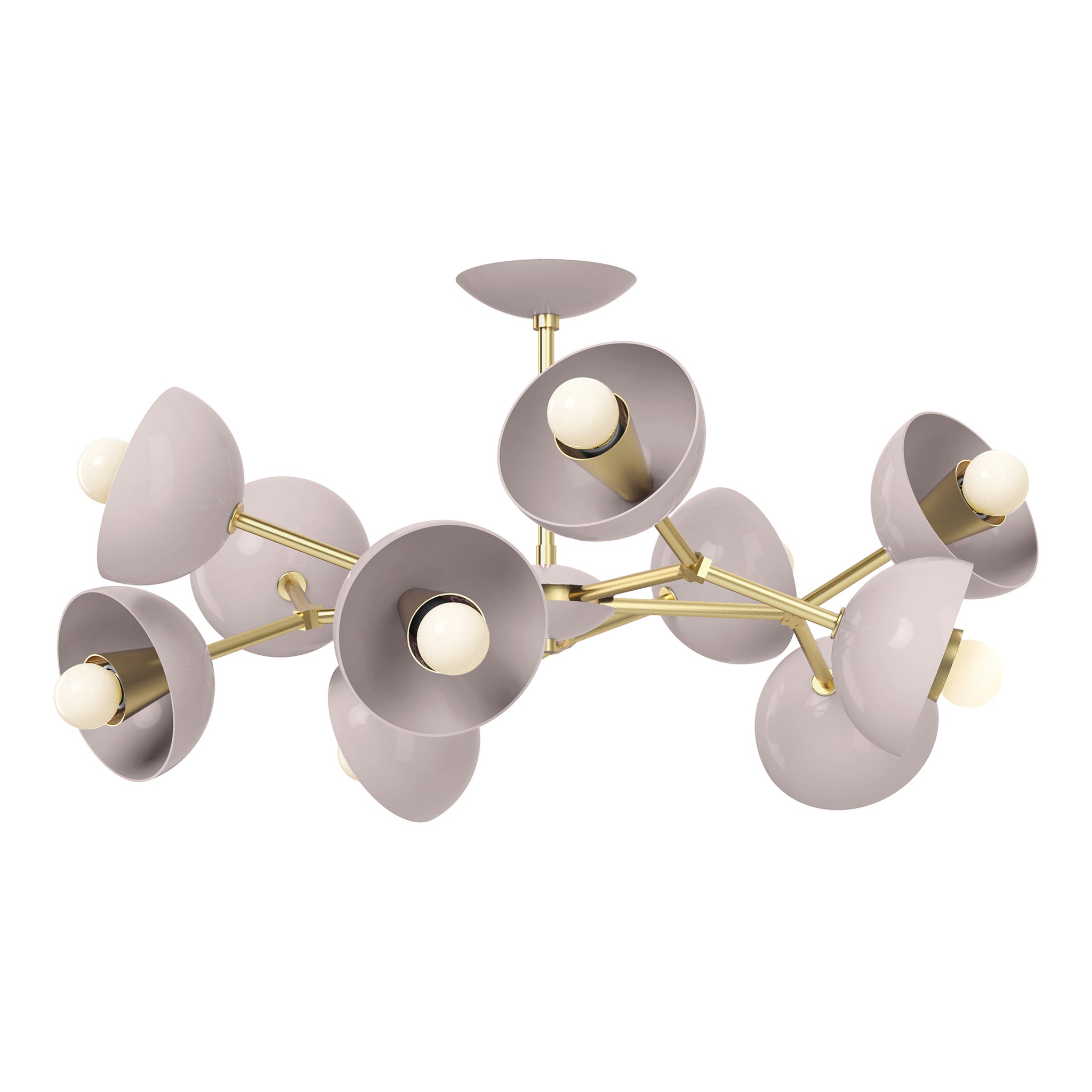 brass barely color alegria flush mount 30" dutton brown lighting